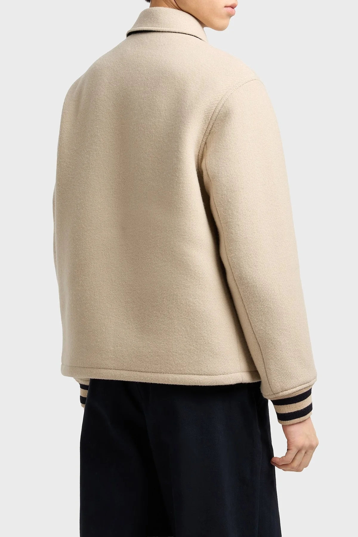 Emporio Armani Yünlü Regular Fit Klasik Yaka Astarlı Erkek Ceket EM003125 AF17330 U1156 BEJ - 3