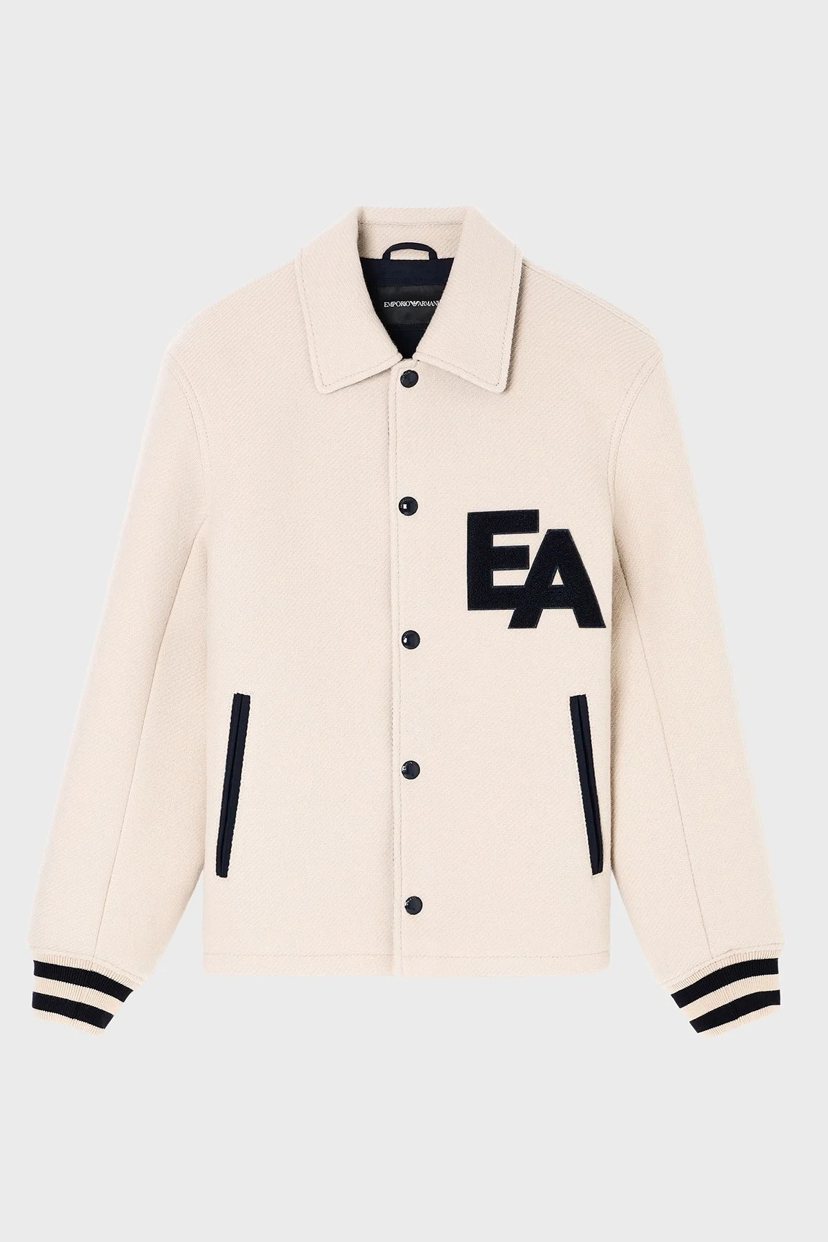 Emporio Armani Yünlü Regular Fit Klasik Yaka Astarlı Erkek Ceket EM003125 AF17330 U1156 BEJ - 5
