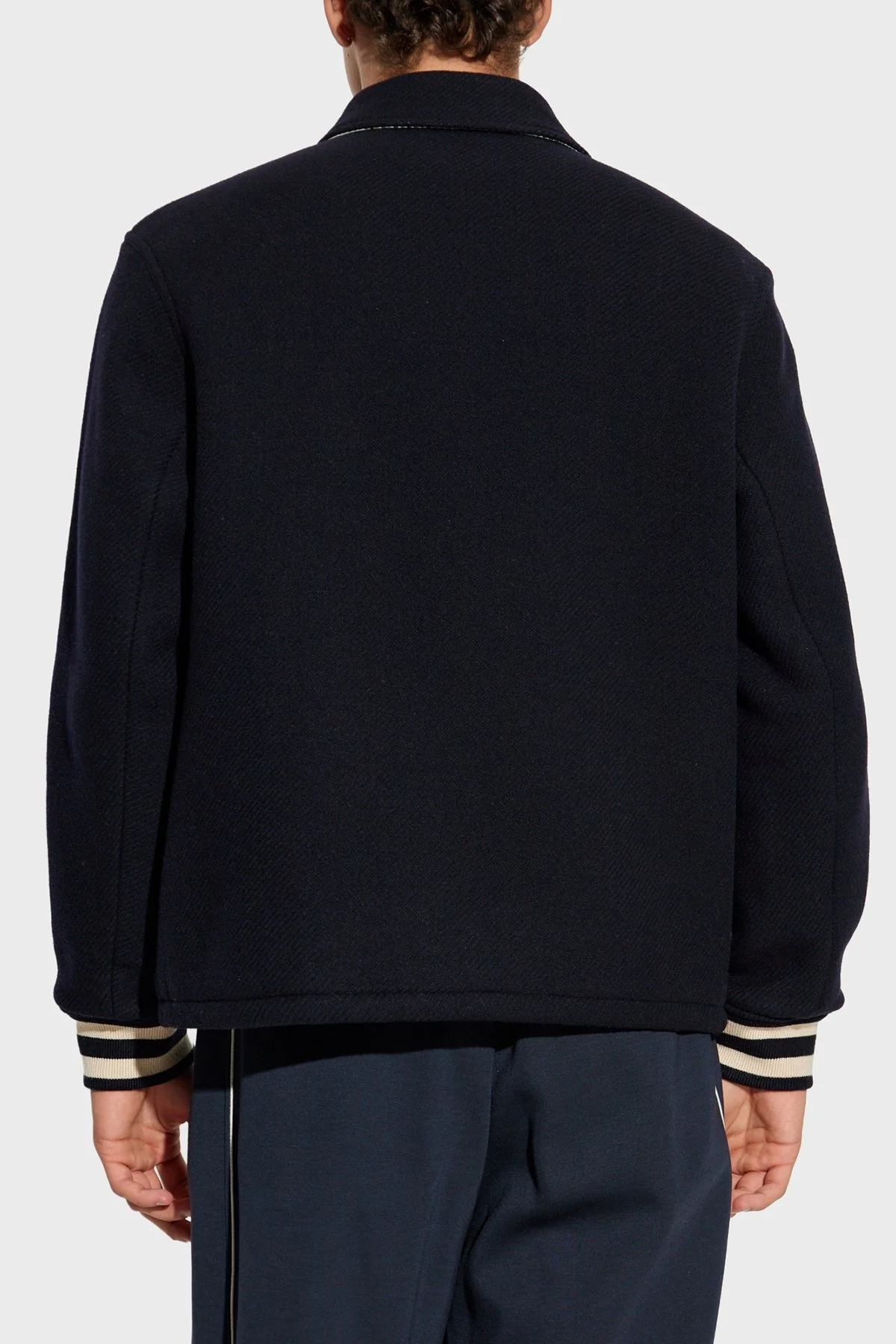 Emporio Armani Yünlü Regular Fit Klasik Yaka Astarlı Erkek Ceket EM003125 AF17330 UB118 LACİVERT - 3