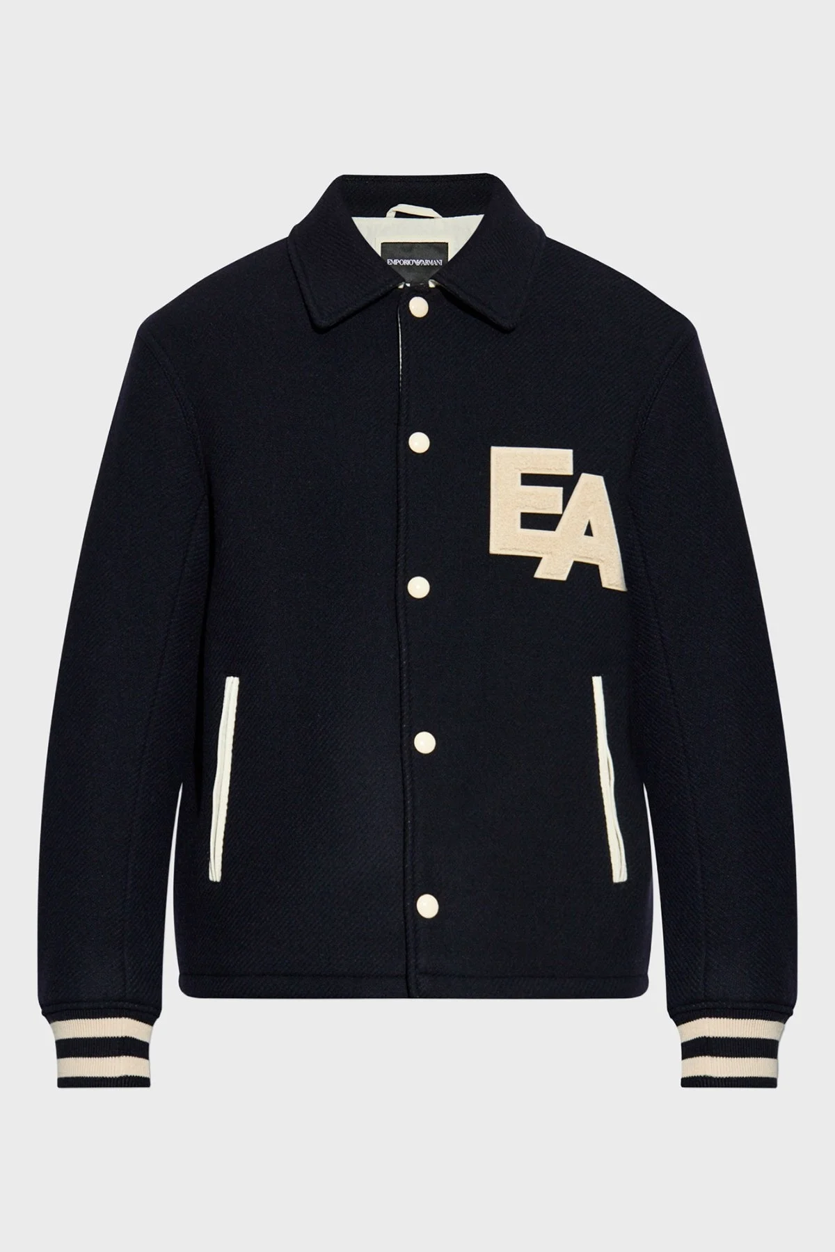 Emporio Armani Yünlü Regular Fit Klasik Yaka Astarlı Erkek Ceket EM003125 AF17330 UB118 LACİVERT - 5