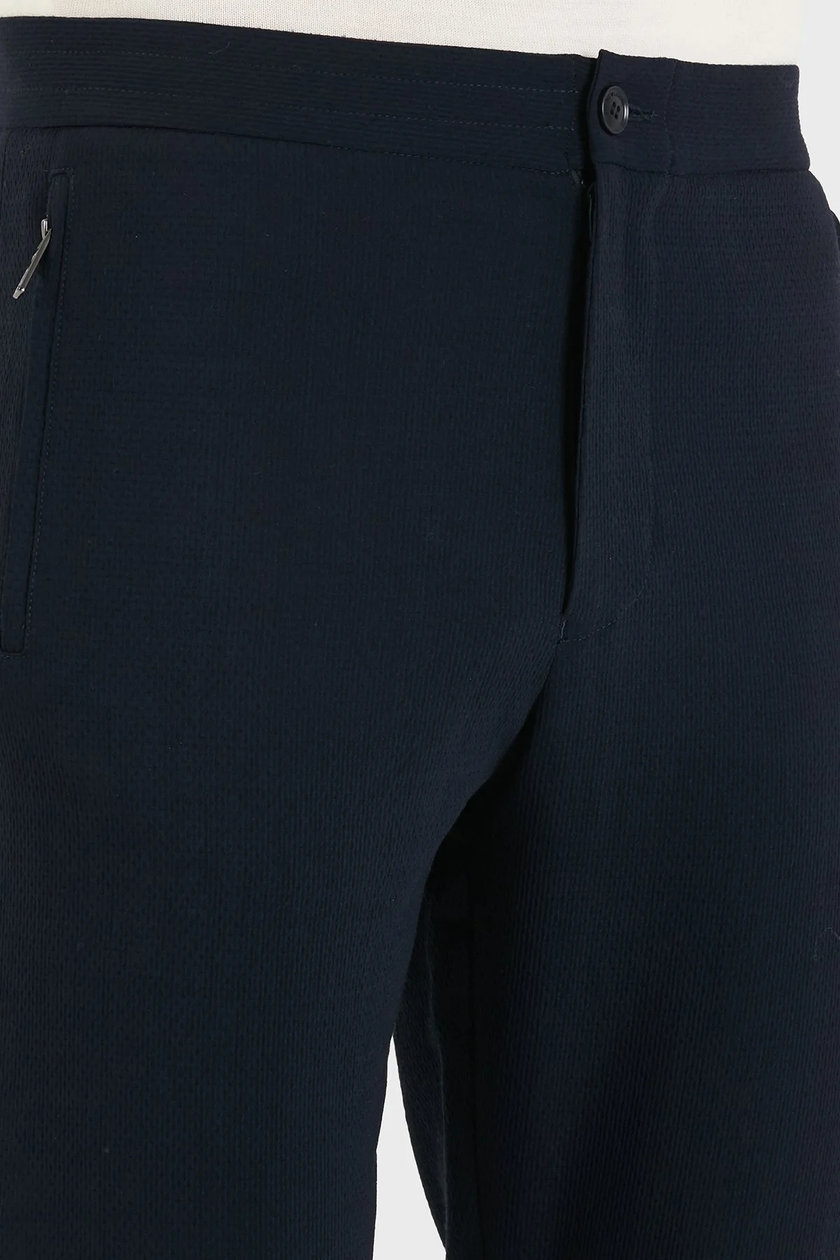 Emporio Armani Yünlü Regular Fit Normal Bel Düz Paça Erkek Pantolon EM004720 AF29404 UB109 Lacivert - 6