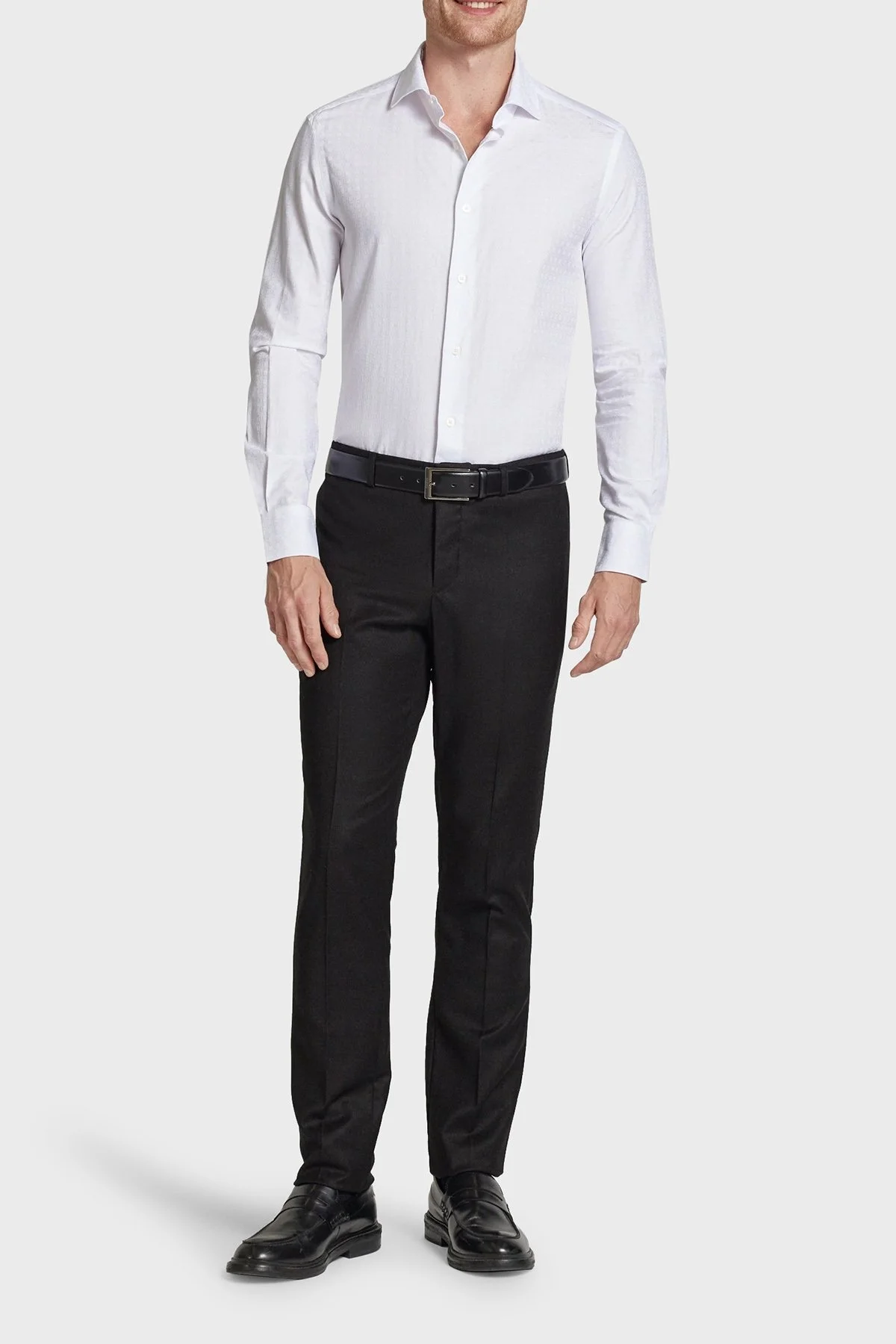 Emporio Armani Yünlü Slim Fit Klasik Erkek Pantolon EM000442 TE11118 U8113 GRİ - 2