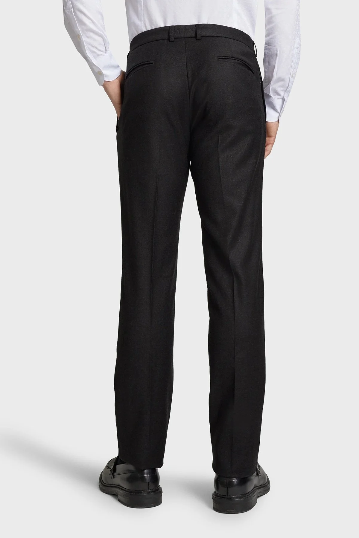 Emporio Armani Yünlü Slim Fit Klasik Erkek Pantolon EM000442 TE11118 U8113 GRİ - 3