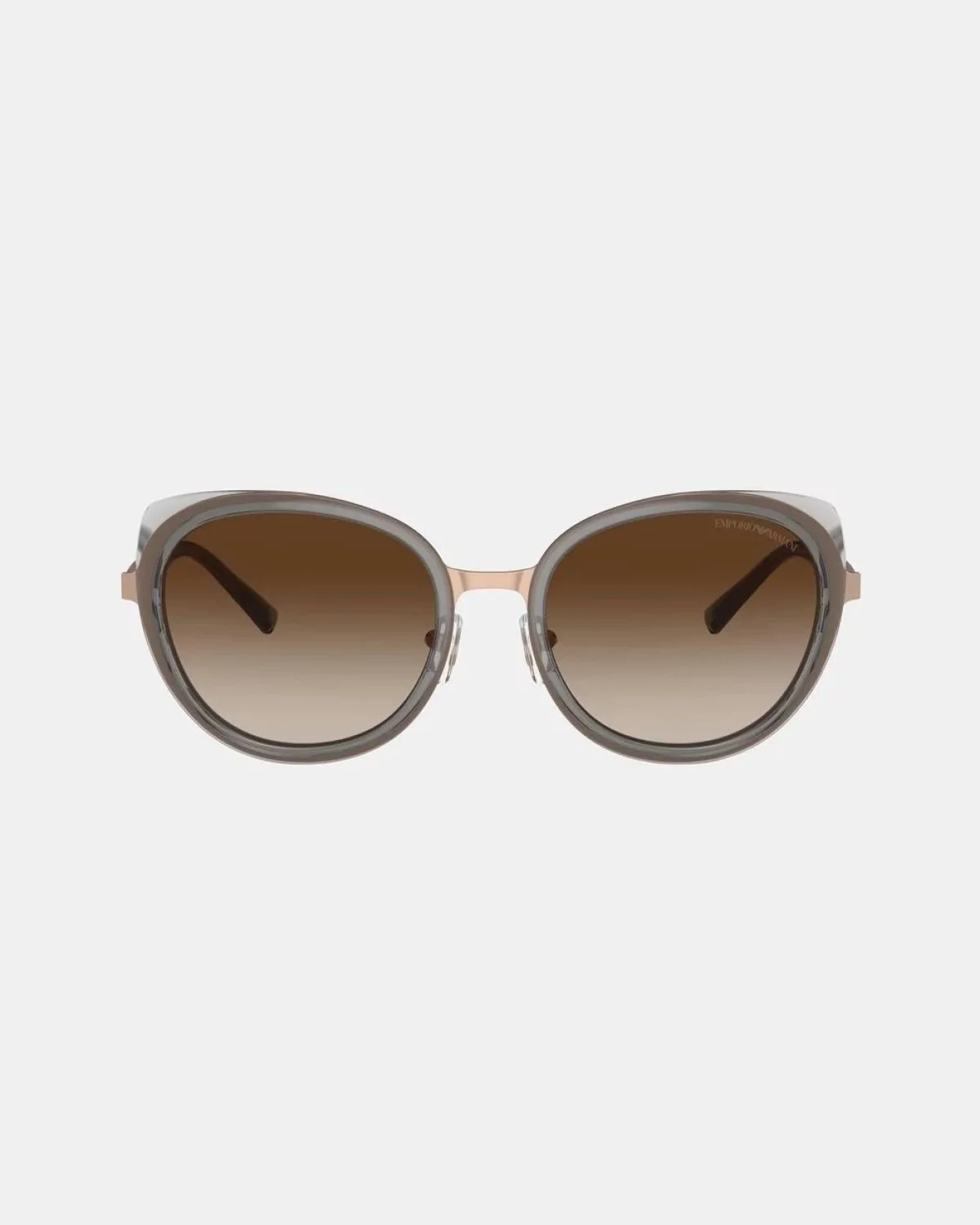 Emporio Armani Yuvarlak Güneş Bayan Gözlük 0EA2146 336113 53 Işıltı Rose Altın-Gradyan Kahv - 2