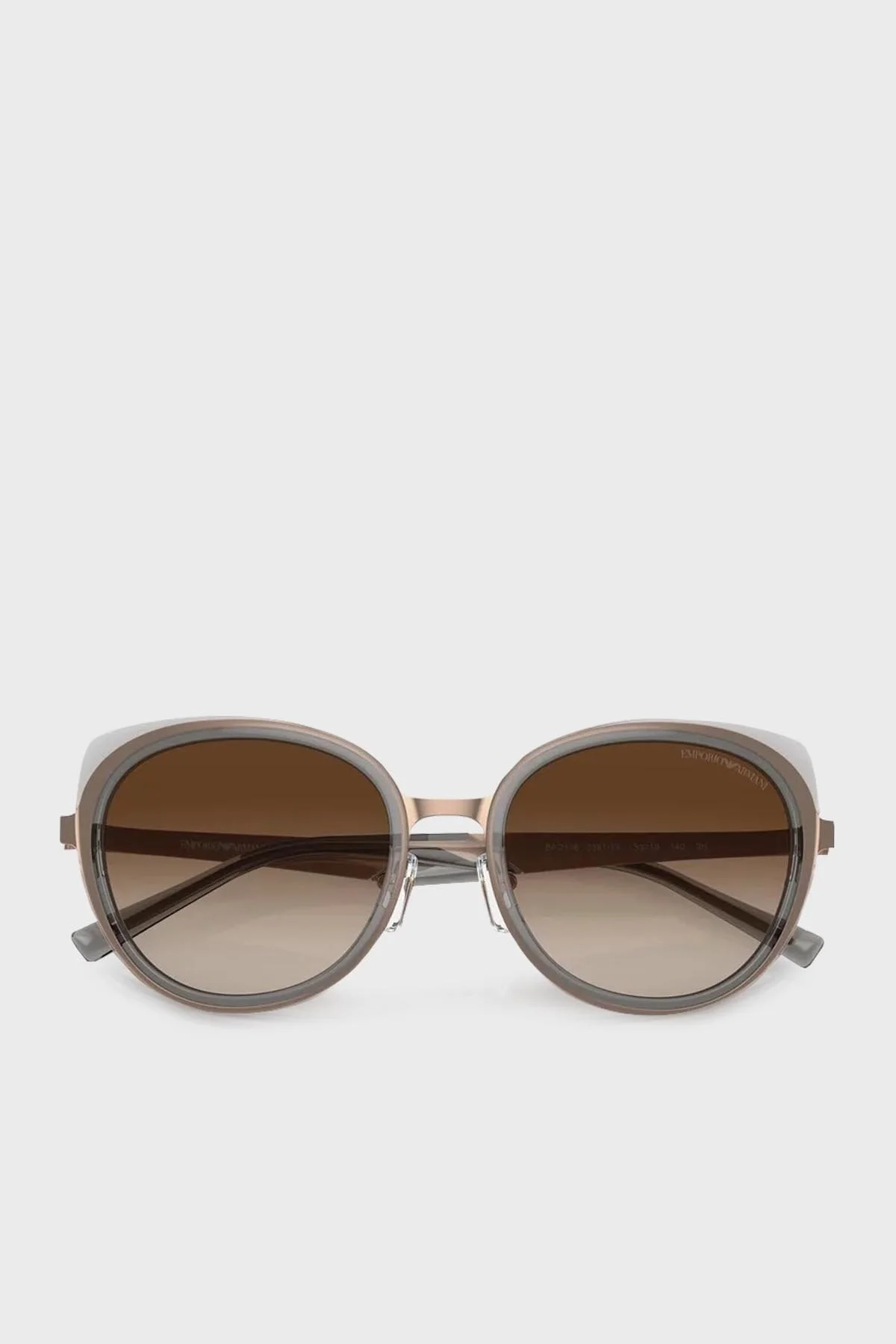 Emporio Armani Yuvarlak Güneş Bayan Gözlük 0EA2146 336113 53 Işıltı Rose Altın-Gradyan Kahv - 4
