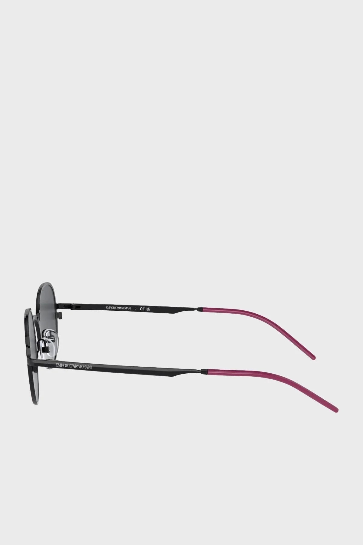 Emporio Armani Yuvarlak Güneş Bayan Gözlük 0EA2151 337487 48 Parlak Siyah-Koyu Gri - 3