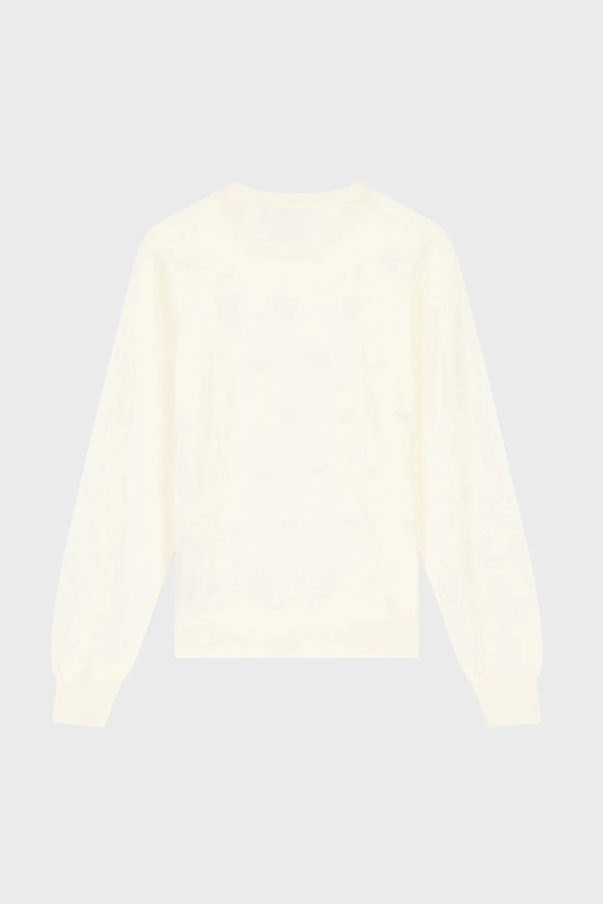 Emporio Armani Yuvarlak Yaka Yün Kadın Kazak EW004693 AF29551 F0027 Beyaz-mavi - 7
