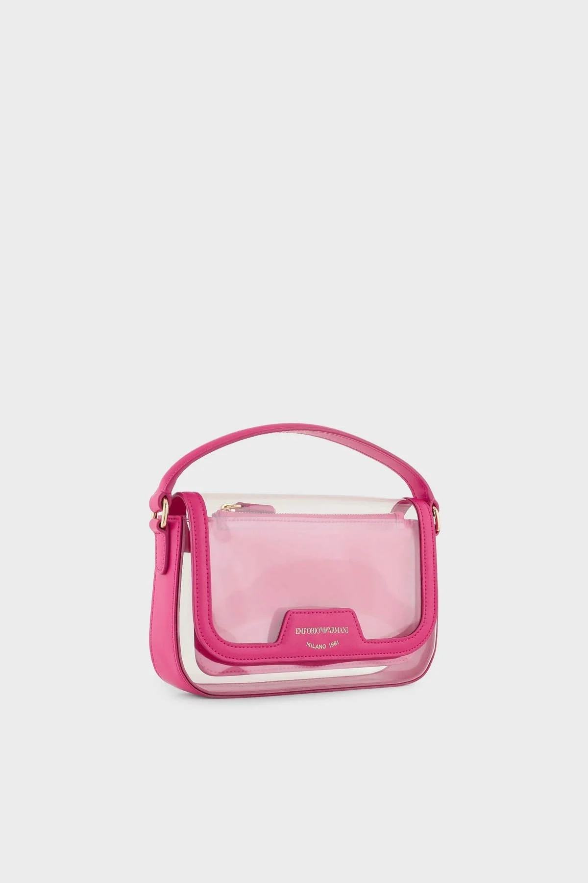 Emporio Armani Zincir Askılı Şeffaf Bayan Çanta Y3H294 YWS5B 80746 PEMBE - 4