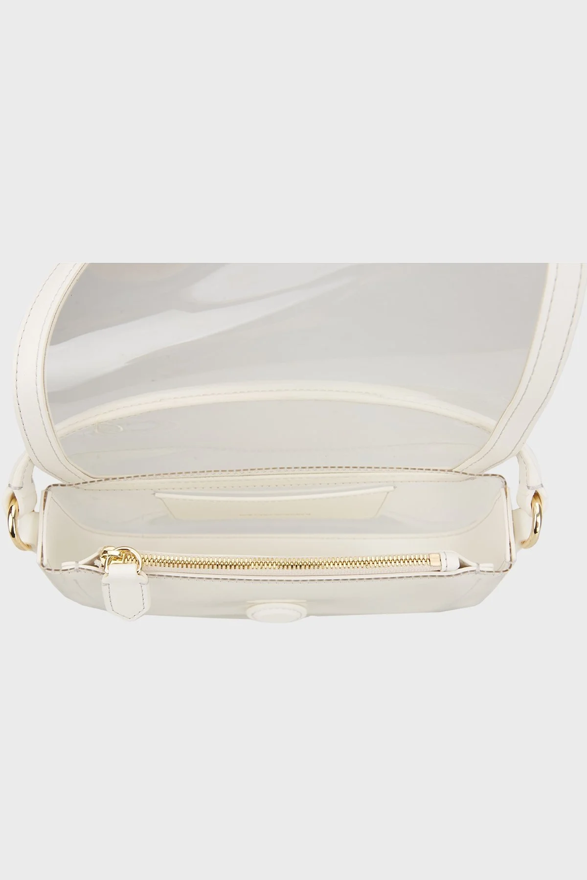 Emporio Armani Zincir Askılı Şeffaf Bayan Çanta Y3H294 YWS5B 83870 BEYAZ - 4