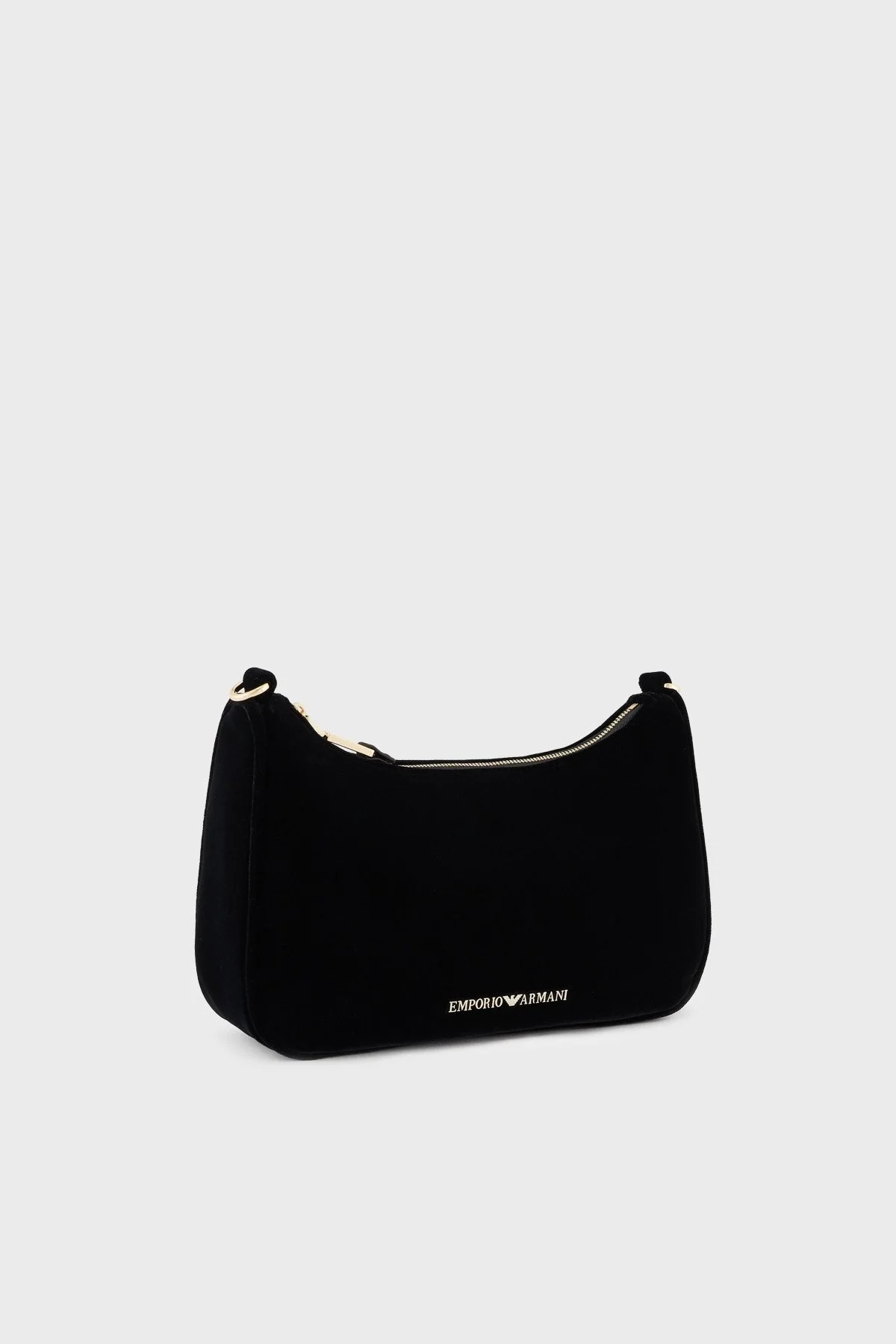 Emporio Armani Zincir Omuz Askılı Kadife Bayan Çanta EW001627 AF15076 UC001 SİYAH - 4