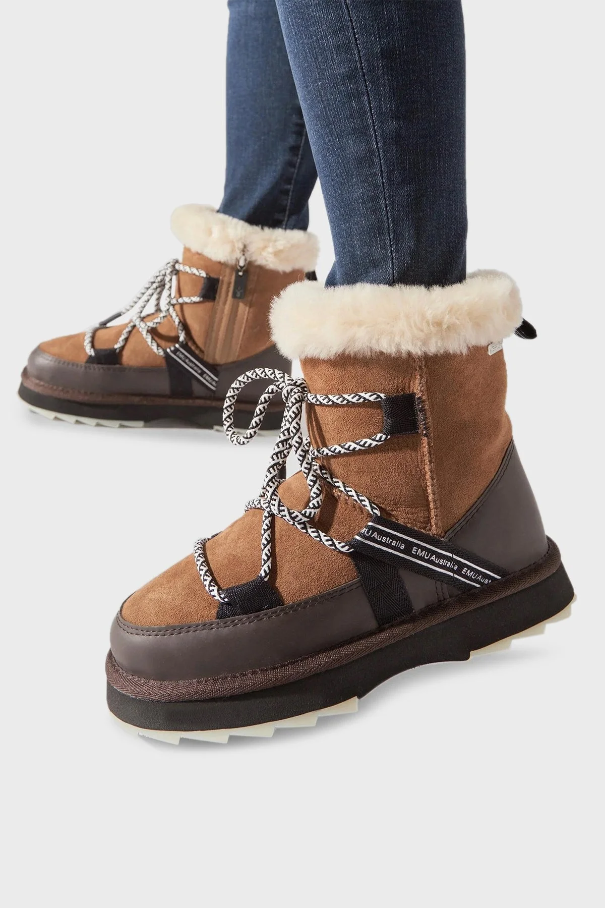 EMU Australia Blurred Hakiki Deri Su Geçirmez Bayan Bot W12641 CST TABA - 2