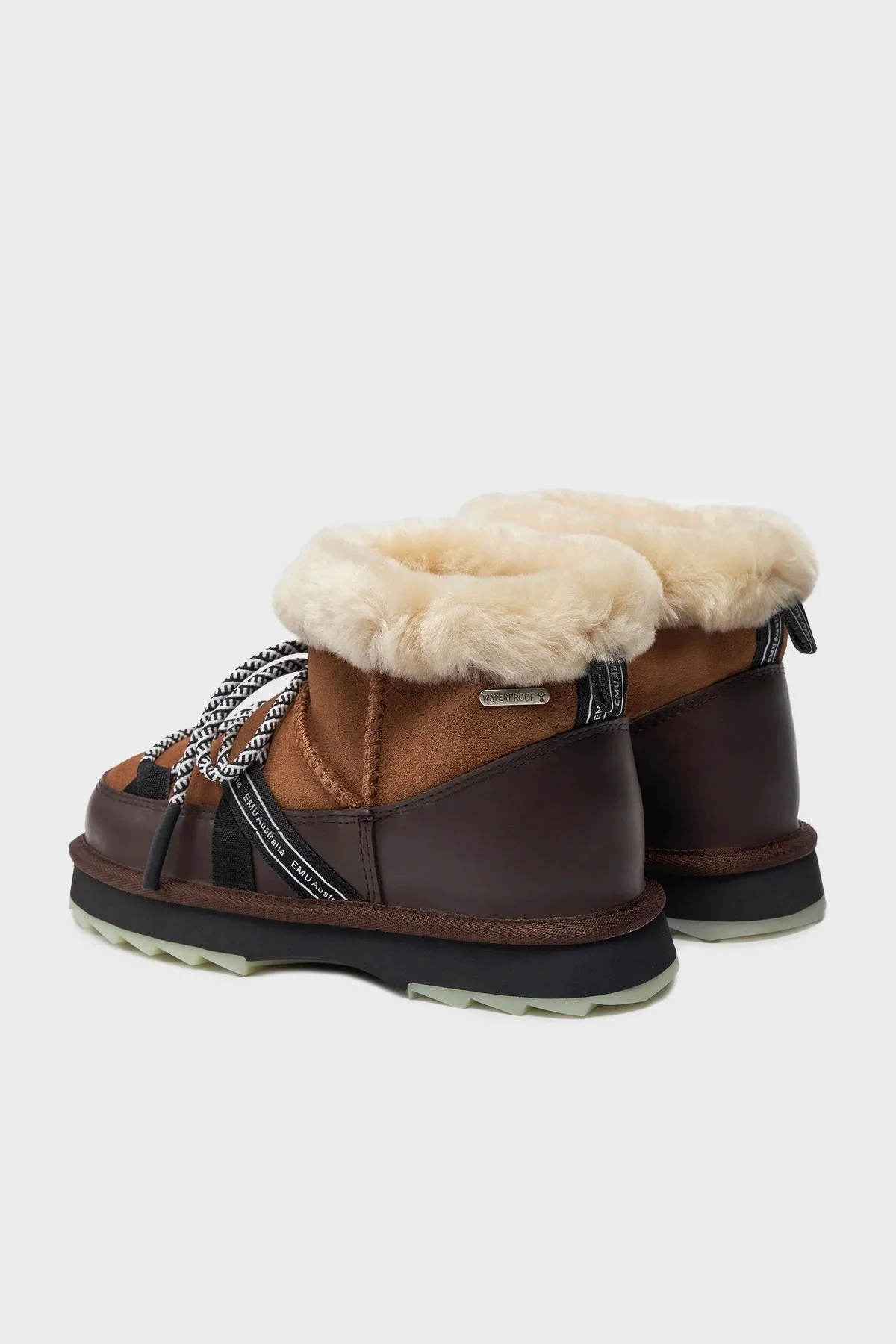 EMU Australia Blurred Micro Hakiki Deri Su Geçirmez Bayan Bot W13129 CST TABA - 4