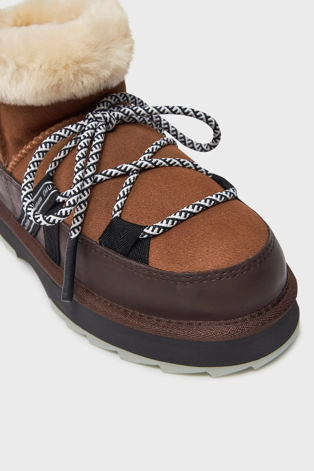 EMU Australia Blurred Micro Hakiki Deri Su Geçirmez Bayan Bot W13129 CST TABA - 5