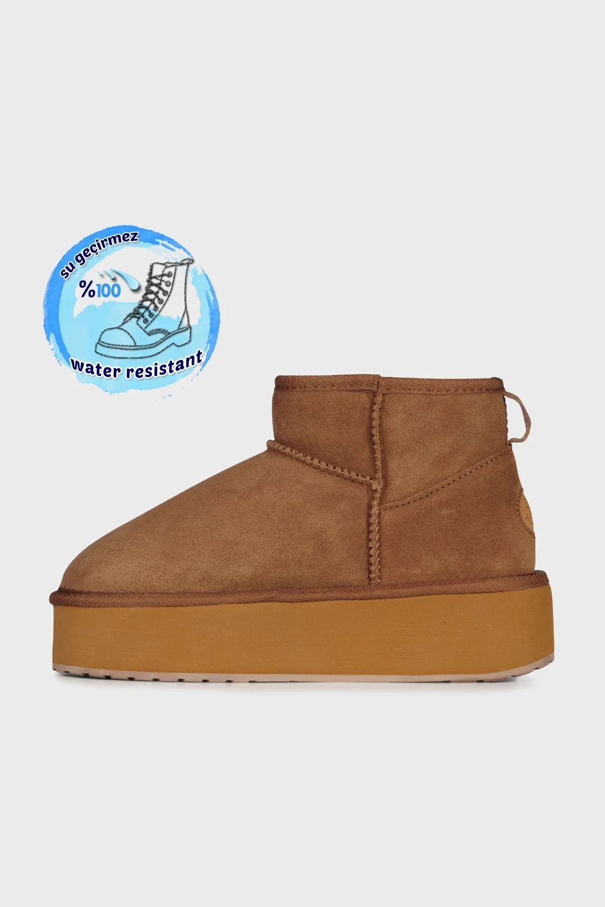 EMU Australia Stinger Micro Flatform Hakiki Deri Suya Dayanıklı Bayan Bot W13082 CST TABA - 10