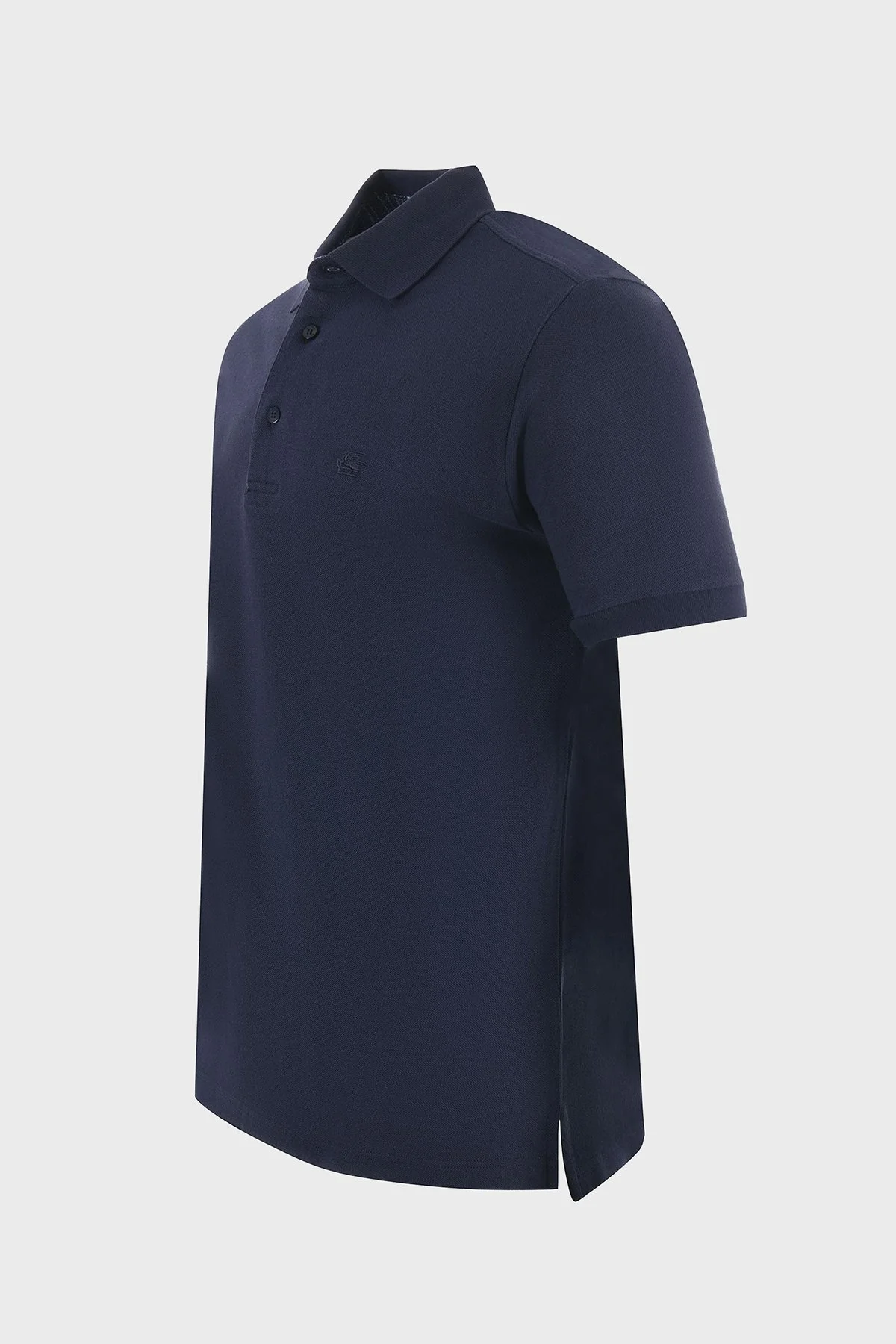 Etro % 100 Pamuk Regular Fit Düğmeli Erkek Polo Yaka T Shirt MRMD0005 AC274 B0387 LACİVERT - 6
