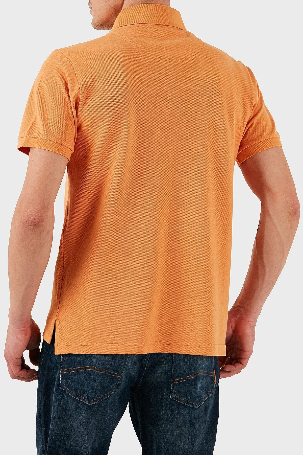 Etro % 100 Pamuk Regular Fit Düğmeli Erkek Polo Yaka T Shirt MRMD0005 AJ264 A0932 TURUNCU - 9