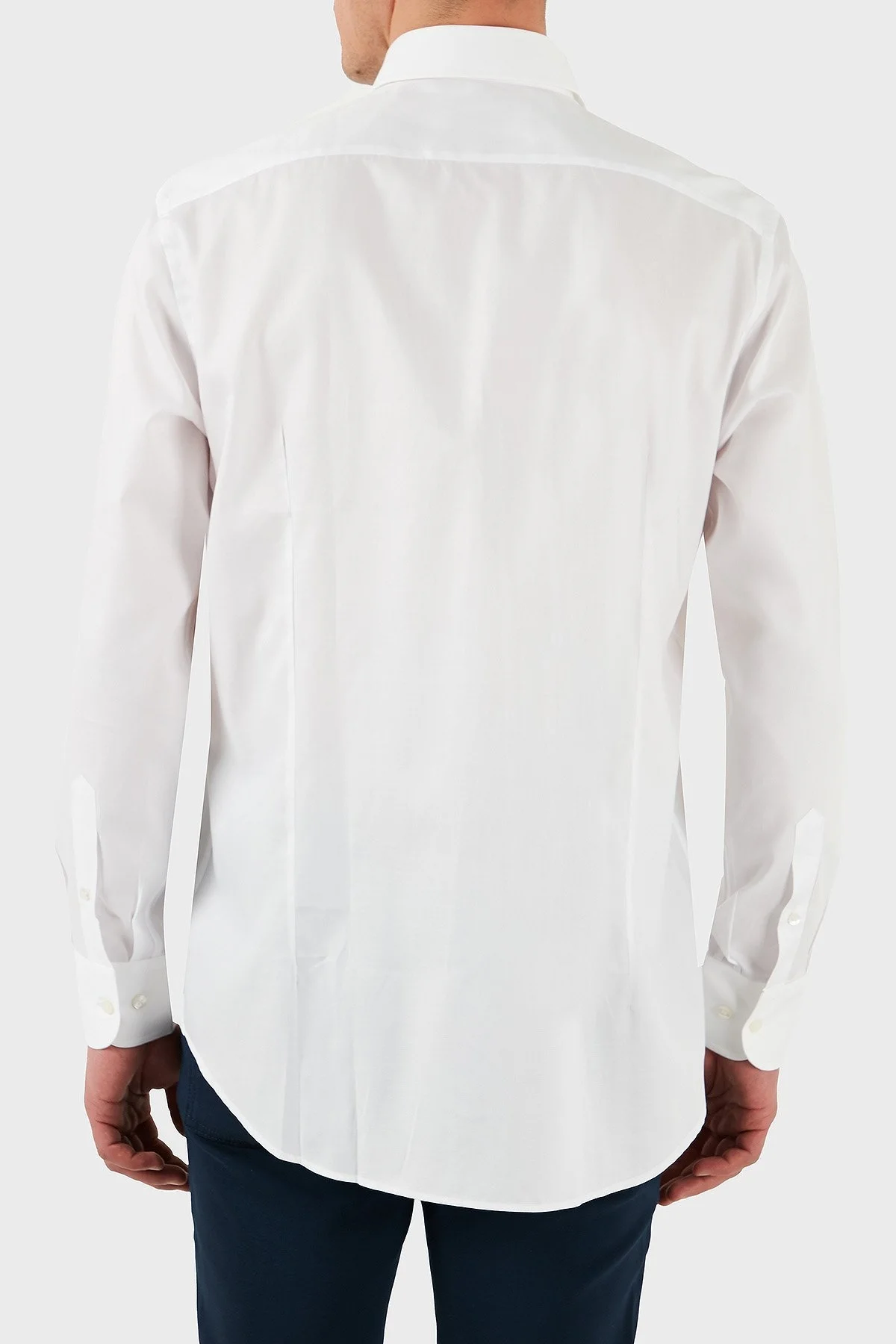 Etro % 100 Pamuk Regular Fit Düğmeli Yaka Erkek Gömlek MRIB0004 AV605 W0800 BEYAZ - 8