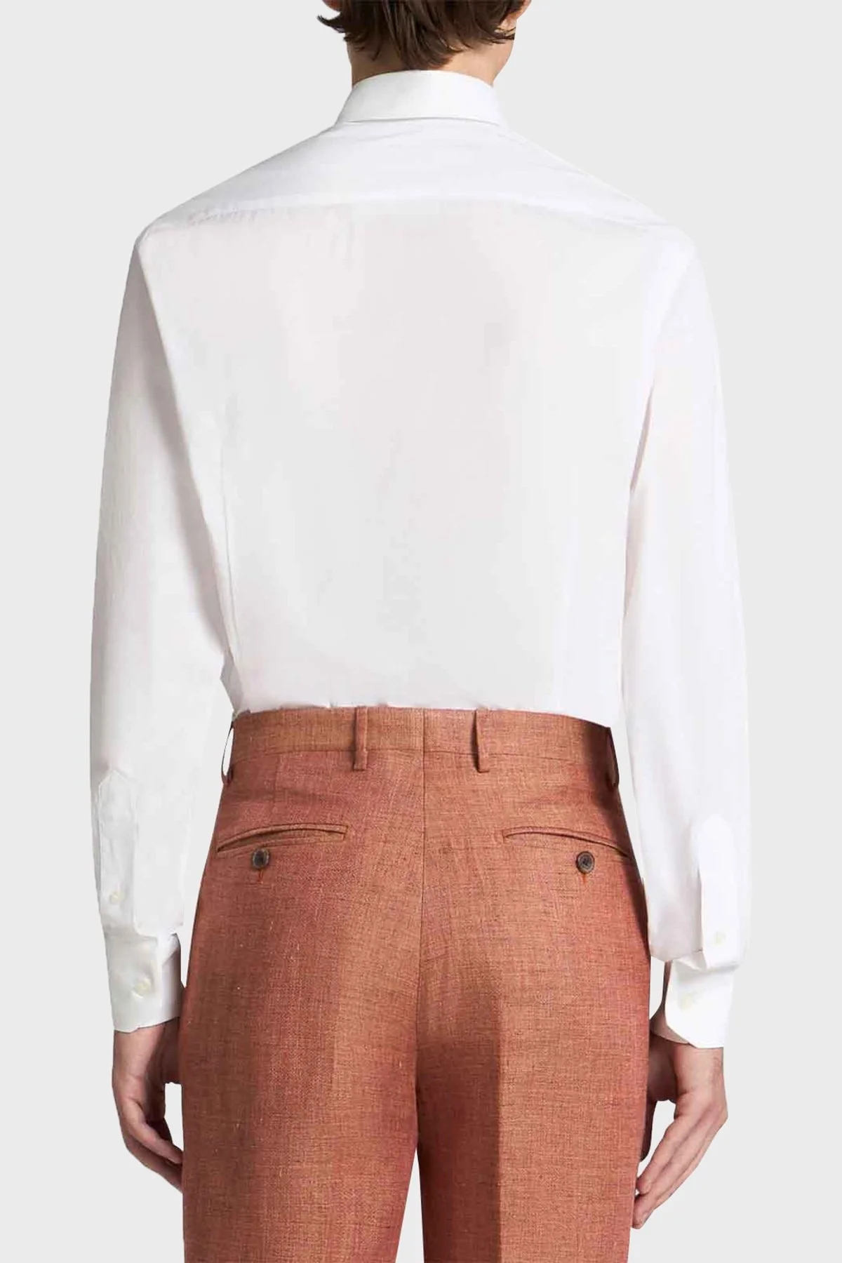 Etro % 100 Pamuk Regular Fit Düğmeli Yaka Erkek Gömlek MRIB0006 AV607 W0800 BEYAZ - 8