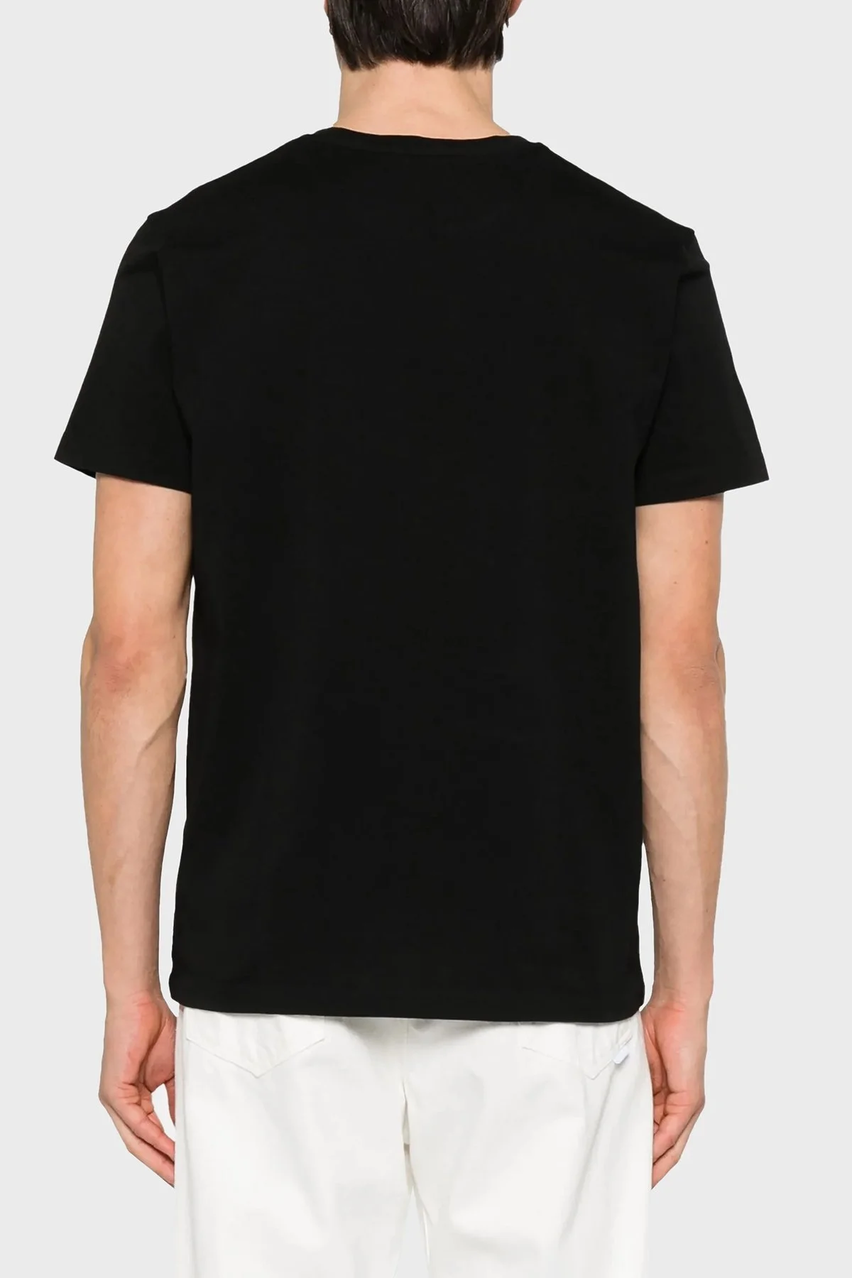 Etro % 100 Pamuk Regular Fit Logo Baskılı Erkek T Shirt MRMA0002 AK604 N0000 SİYAH - 7