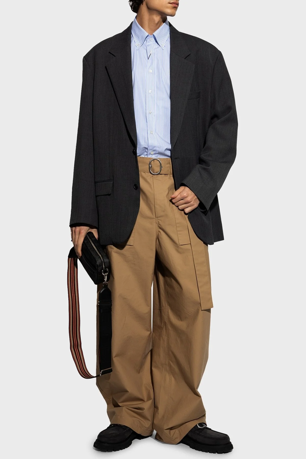 Etro Çizgili % 100 Pamuk Regular Fit Düğmeli Yaka Erkek Gömlek MRIB000499 TR575 S8460 MAVİ - 6