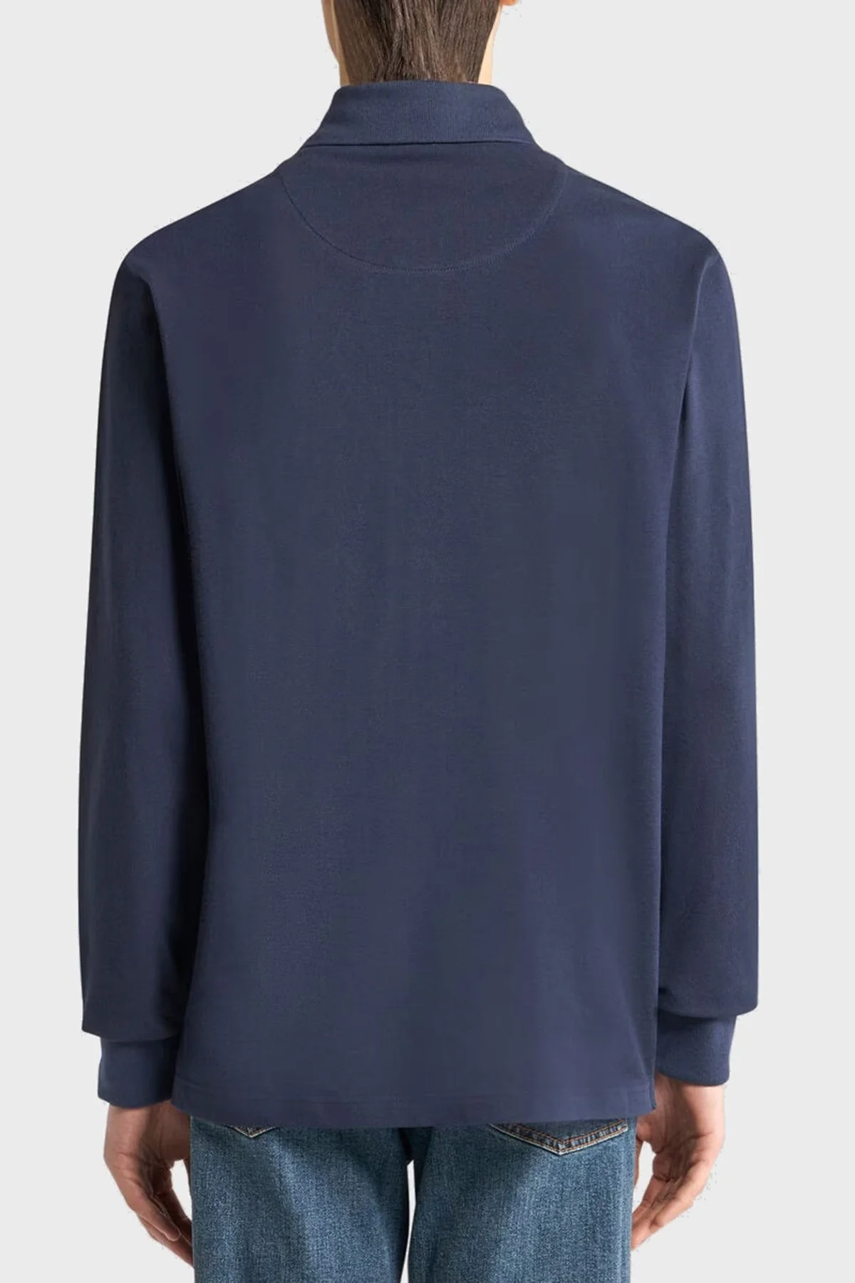 Etro Logolu % 100 Pamuk Regular Fit Düğmeli Polo Yaka Erkek Sweat MRMD0013 AJ264 B0387 LACİVERT - 2