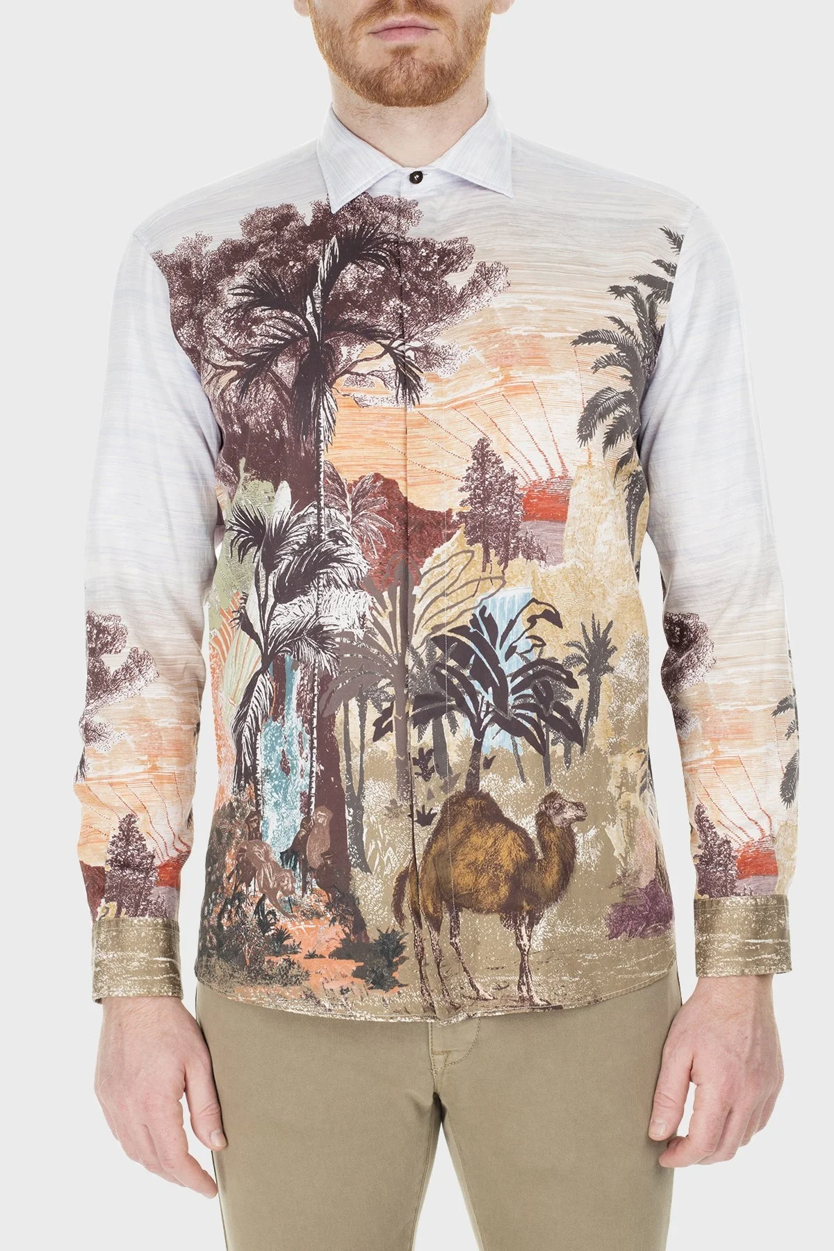 Etro Regular Fit Erkek Gömlek 1K819 4232 101 AÇIK MAVİ - 1