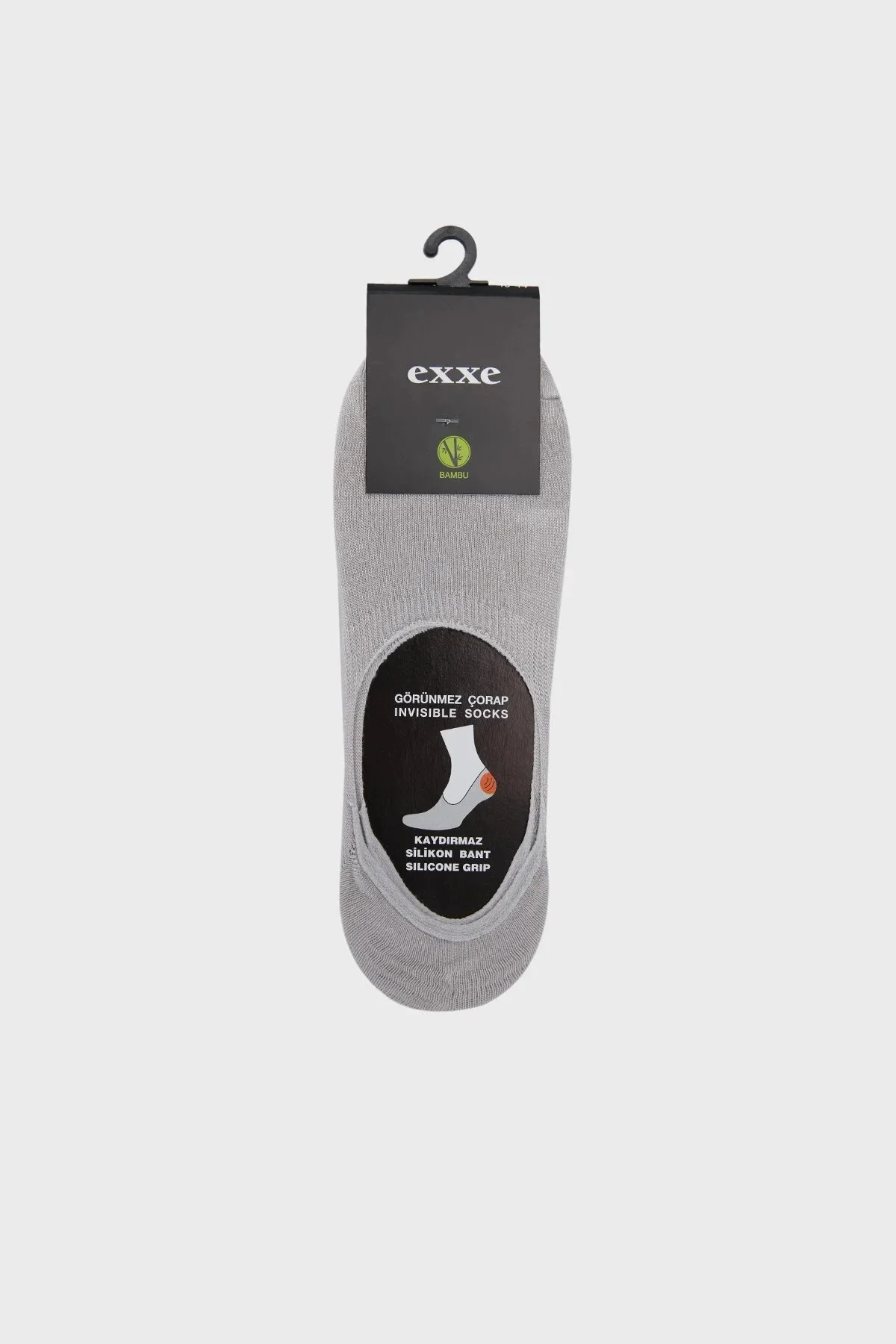 Exxe Bambu Babet Erkek Çorap 6220002 GRİ - 1