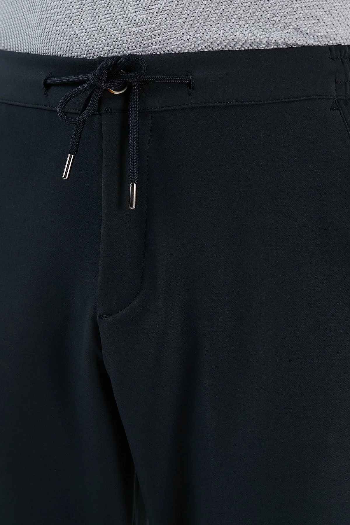 Exxe Belden Bağlamalı Cepli Normal Bel Düz Paça Regular Fit Erkek Pantolon 630GBT19 LACİVERT - 6