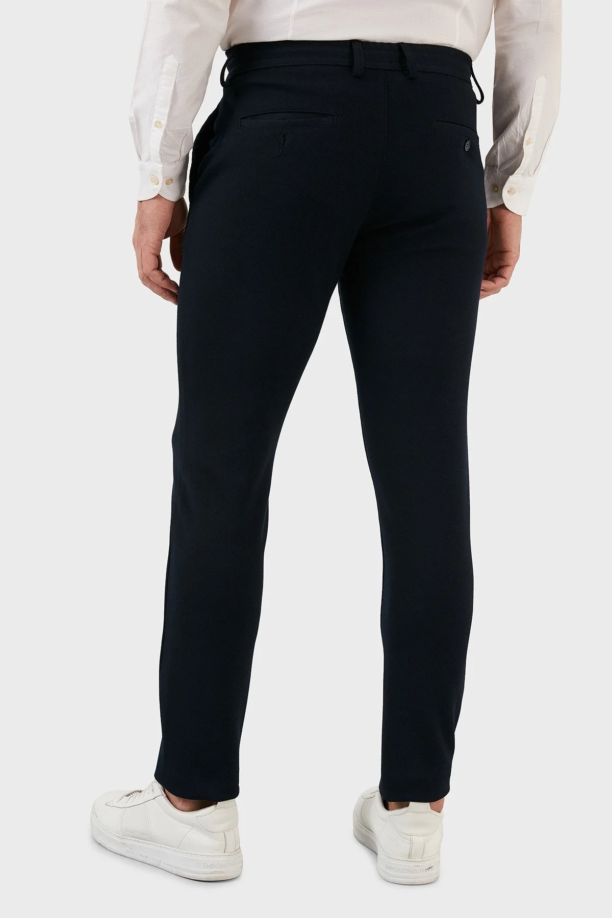 Exxe Belden Bağlamalı Normal Bel Slim Fit Erkek Pantolon 630GBK01 LACİVERT - 5