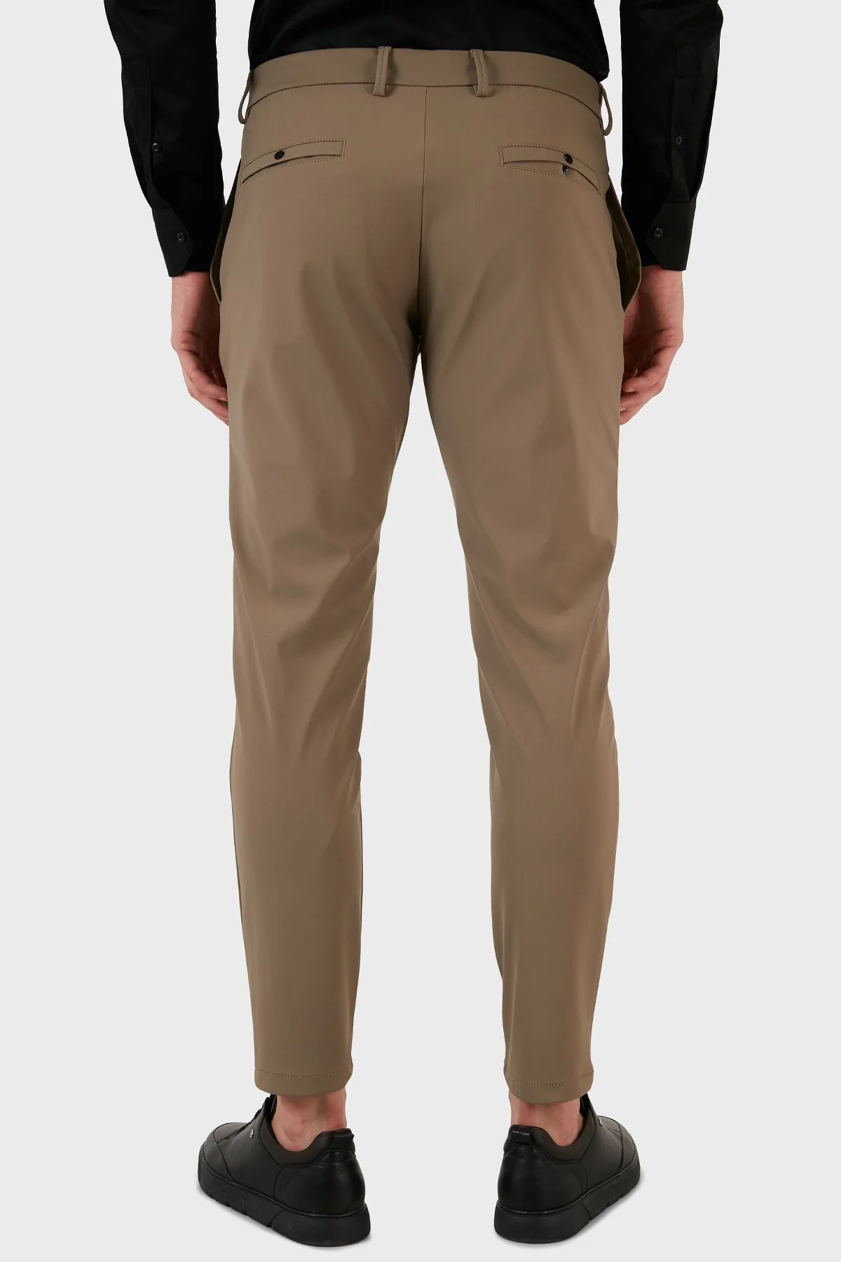 Exxe Belden Bağlamalı Regular Fit Chino Erkek Pantolon 630GBK10 BEJ - 6