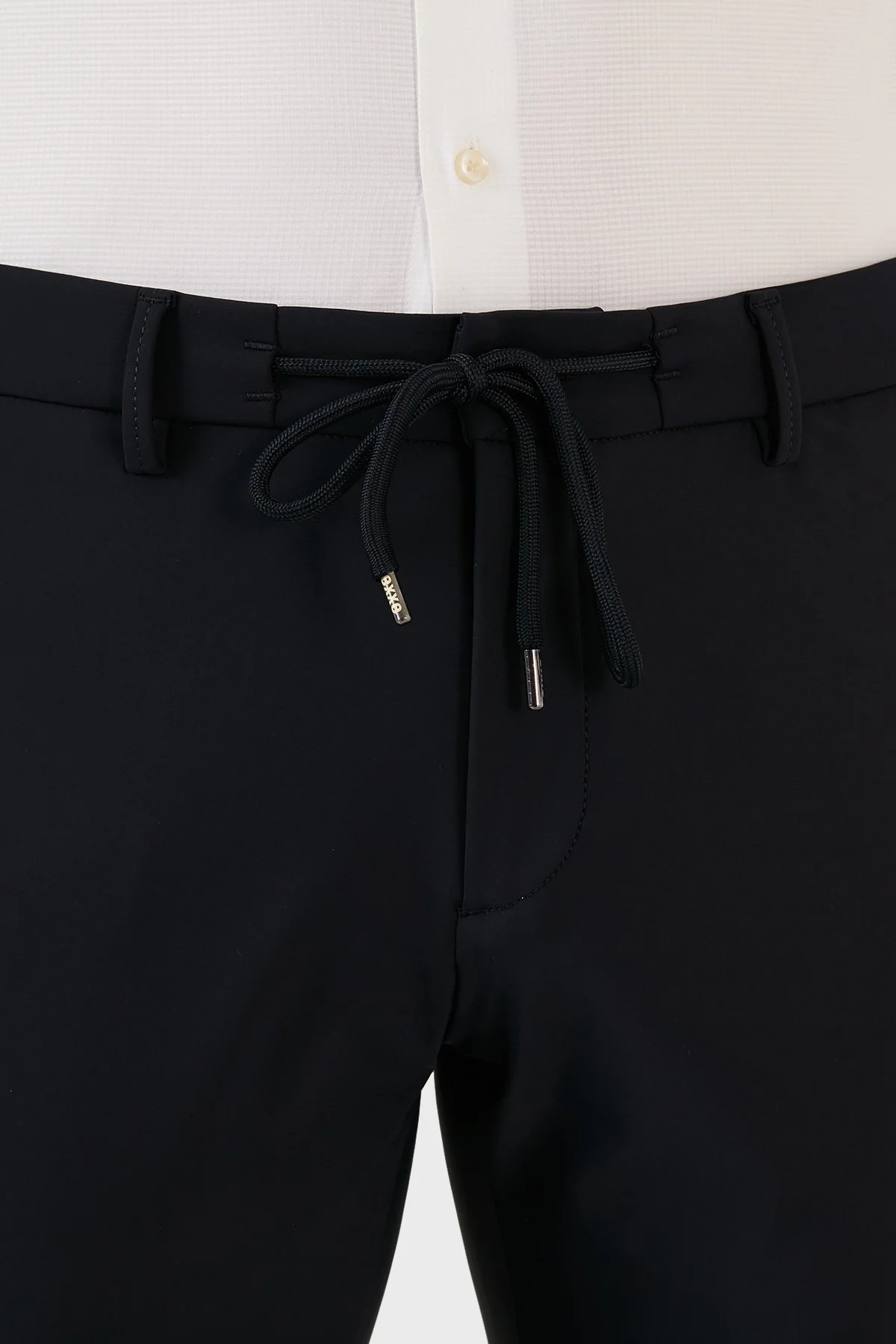 Exxe Belden Bağlamalı Regular Fit Chino Erkek Pantolon 630GBK10 LACİVERT - 5