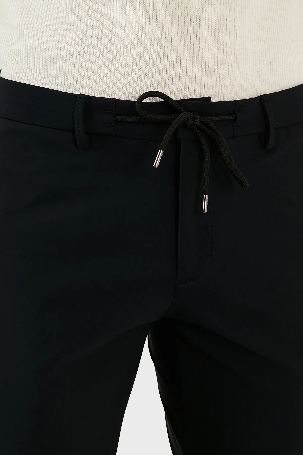 Exxe Belden Bağlamalı Regular Fit Chino Erkek Pantolon 630GBK10 SİYAH - 5