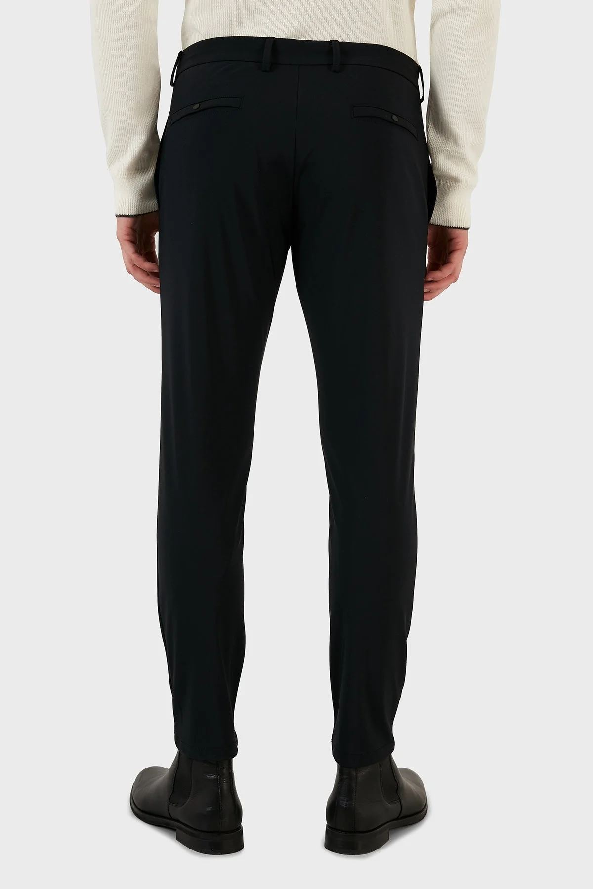 Exxe Belden Bağlamalı Regular Fit Chino Erkek Pantolon 630GBK10 SİYAH - 6