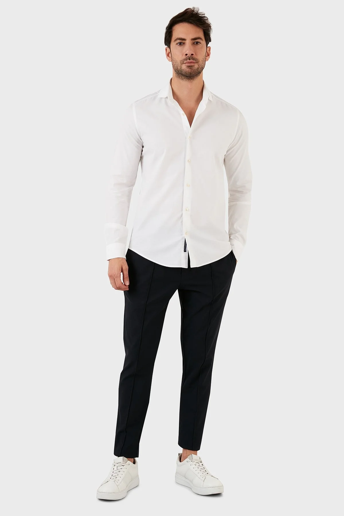 Exxe Belden Bağlamalı Regular Fit Chino Erkek Pantolon 630GBT102 LACİVERT - 4