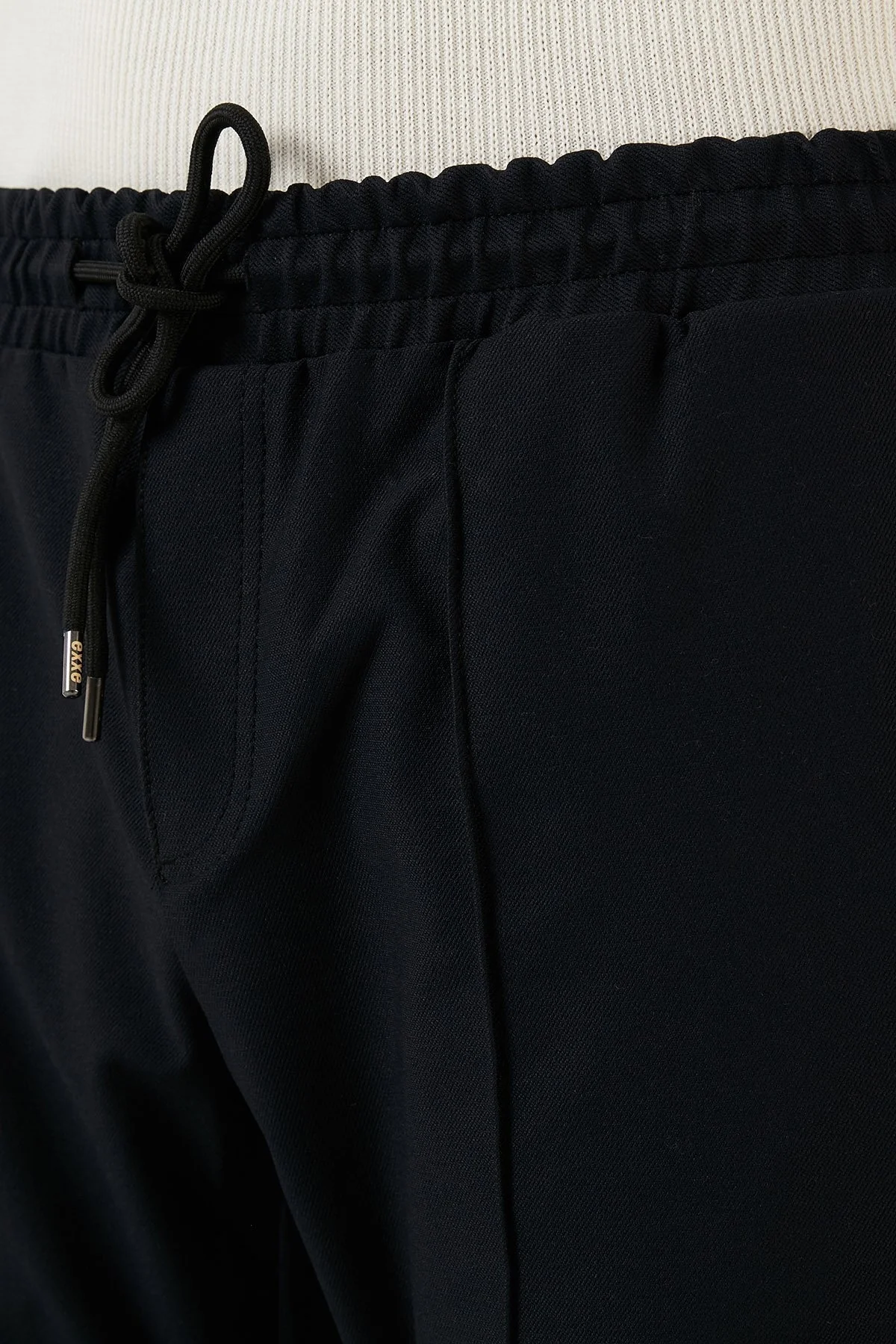 Exxe Belden Bağlamalı Regular Fit Chino Erkek Pantolon 630GBT102 SİYAH - 5