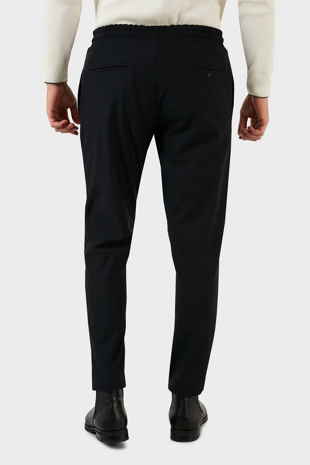 Exxe Belden Bağlamalı Regular Fit Chino Erkek Pantolon 630GBT102 SİYAH - 12