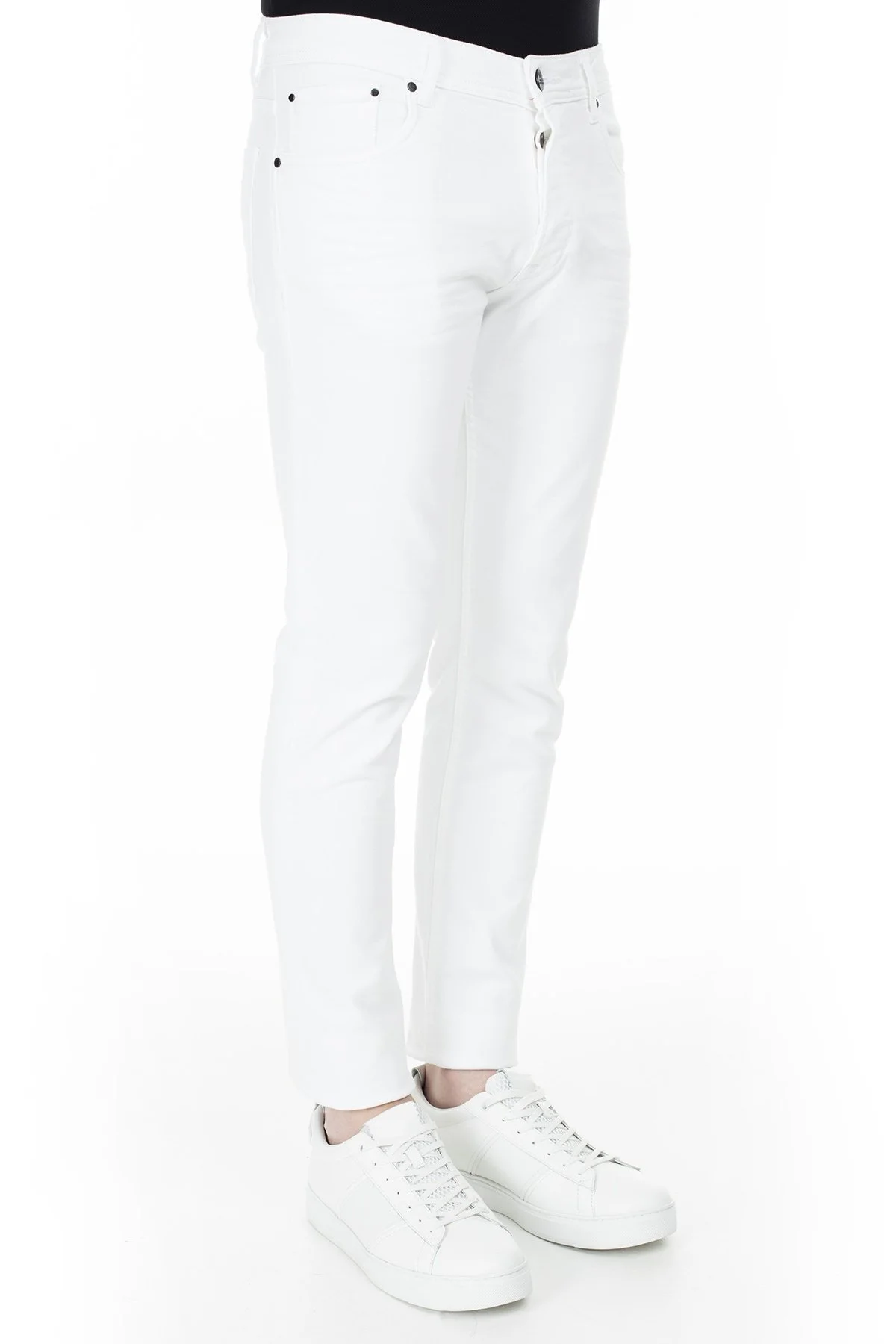 Exxe Jeans Erkek Kot Pantolon 7401F976BARTEZ BEYAZ - 4