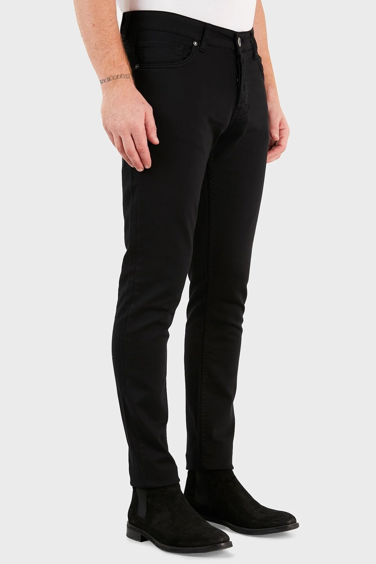 Exxe Slim Fit Cepli Pamuklu Jeans Erkek Kot Pantolon EX1001K0011BARTEZ SİYAH - 12