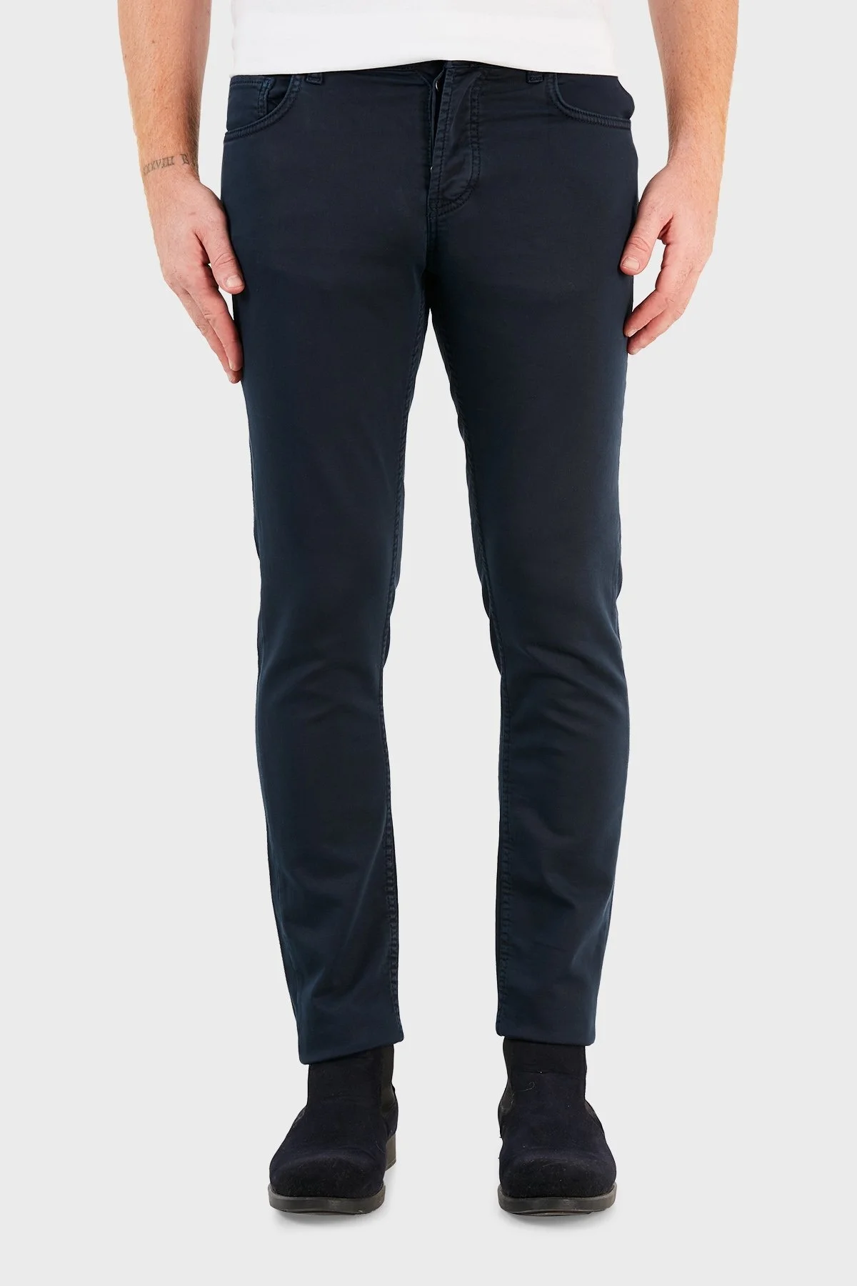 Exxe Slim Cepli Pamuklu Jeans Erkek Kot Pantolon EX1001K0012BARTEZ LACİVERT - 2