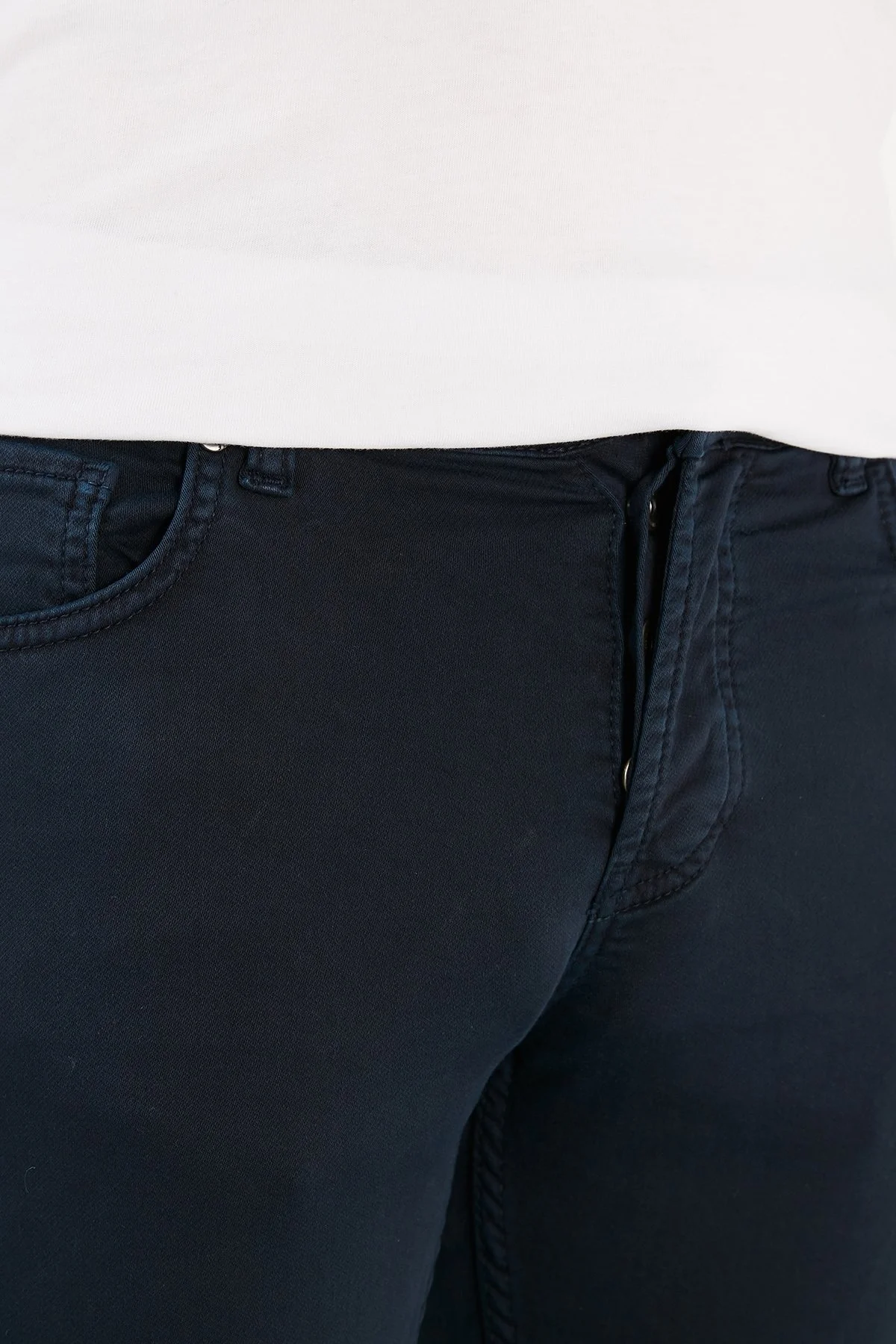 Exxe Slim Cepli Pamuklu Jeans Erkek Kot Pantolon EX1001K0012BARTEZ LACİVERT - 6