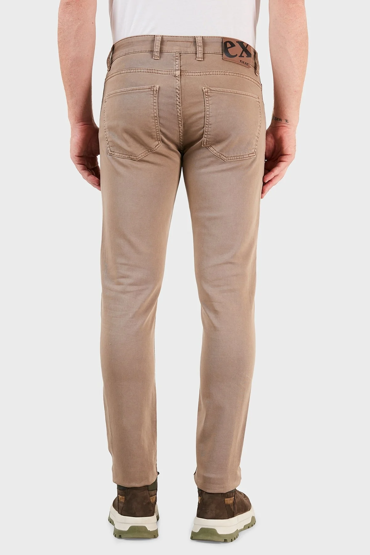 Exxe Slim Fit Cepli Pamuklu Jeans Erkek Kot Pantolon EX1001K0014BARTEZ TOPRAK - 3