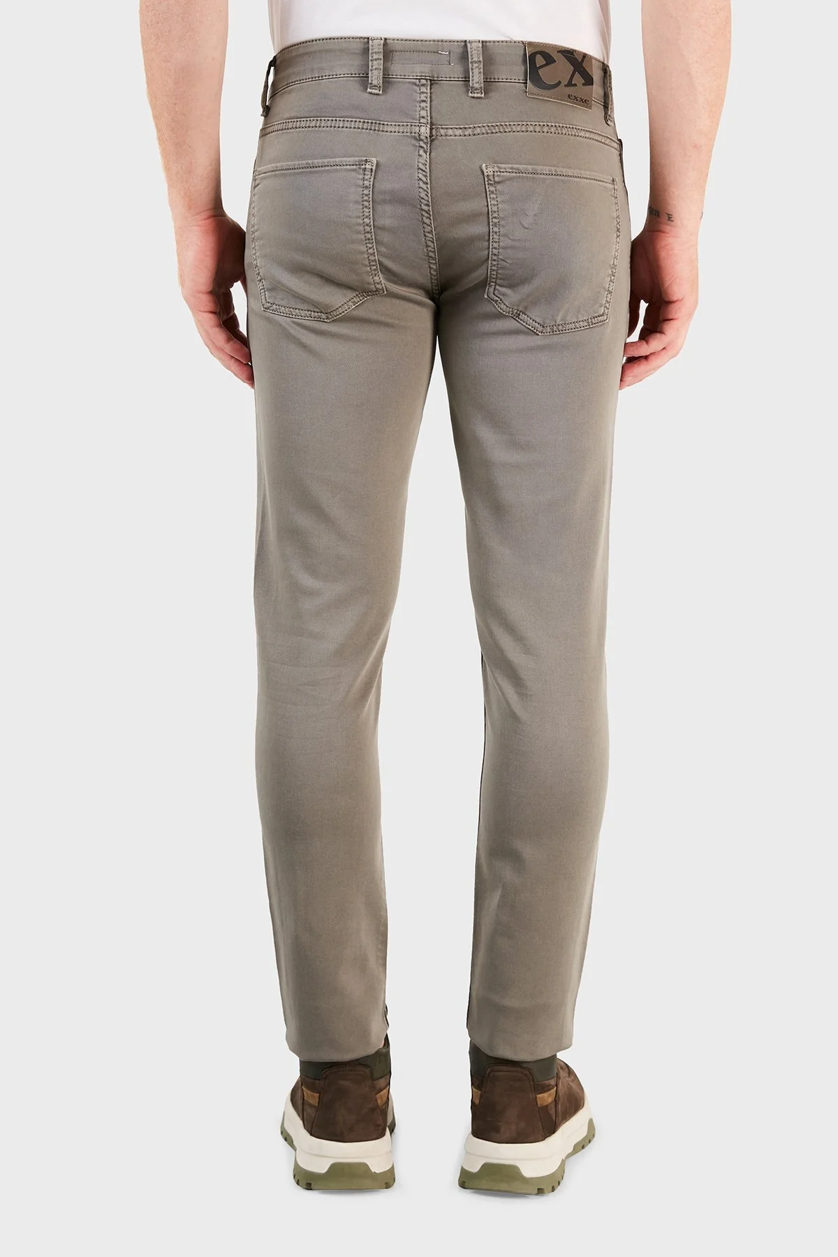 Exxe Slim Fit Cepli Pamuklu Jeans Erkek Kot Pantolon EX1001K001BARTEZ GRİ - 3