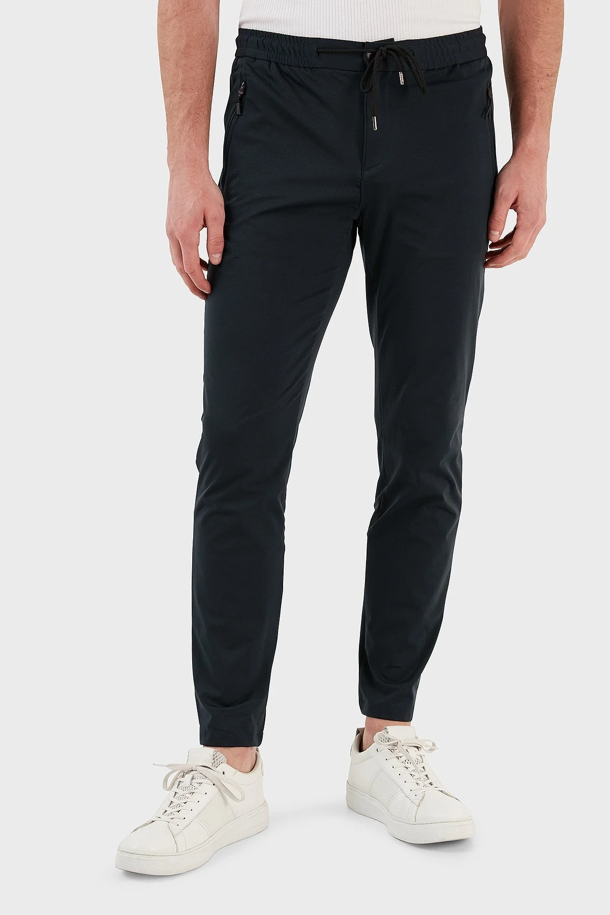 Exxe Normal Bel Slim Fit Dar Paça Erkek Pantolon 630GMP09 LACİVERT - 4