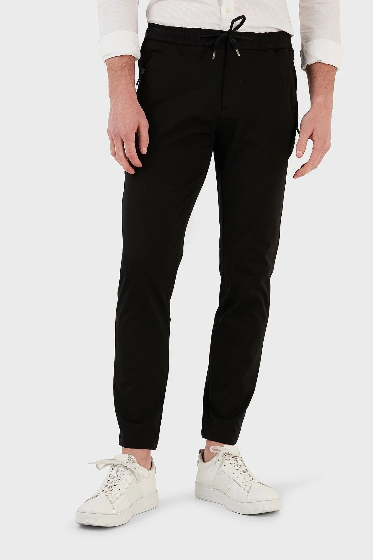 Exxe Normal Bel Slim Fit Dar Paça Erkek Pantolon 630GMP09 SİYAH - 4