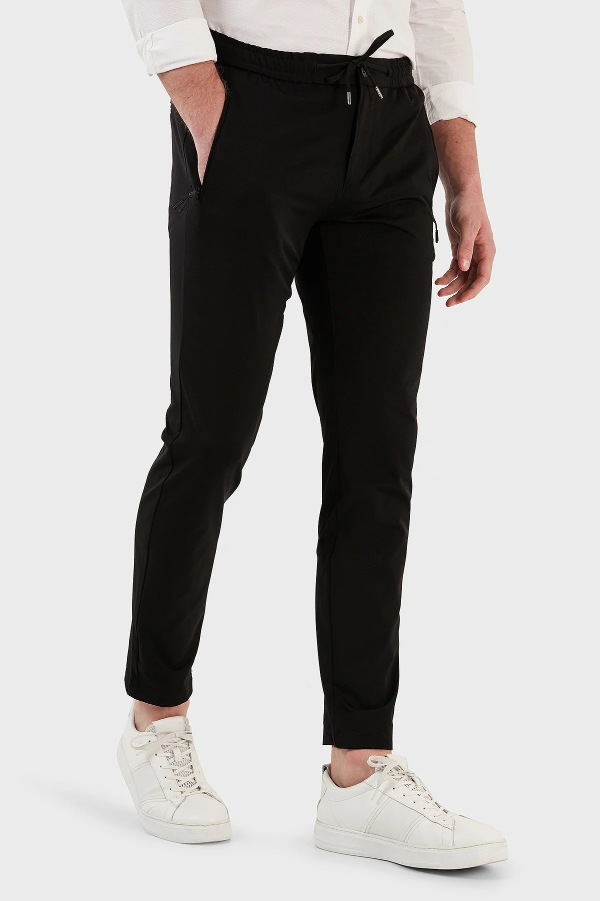 Exxe Normal Bel Slim Fit Dar Paça Erkek Pantolon 630GMP09 SİYAH - 5