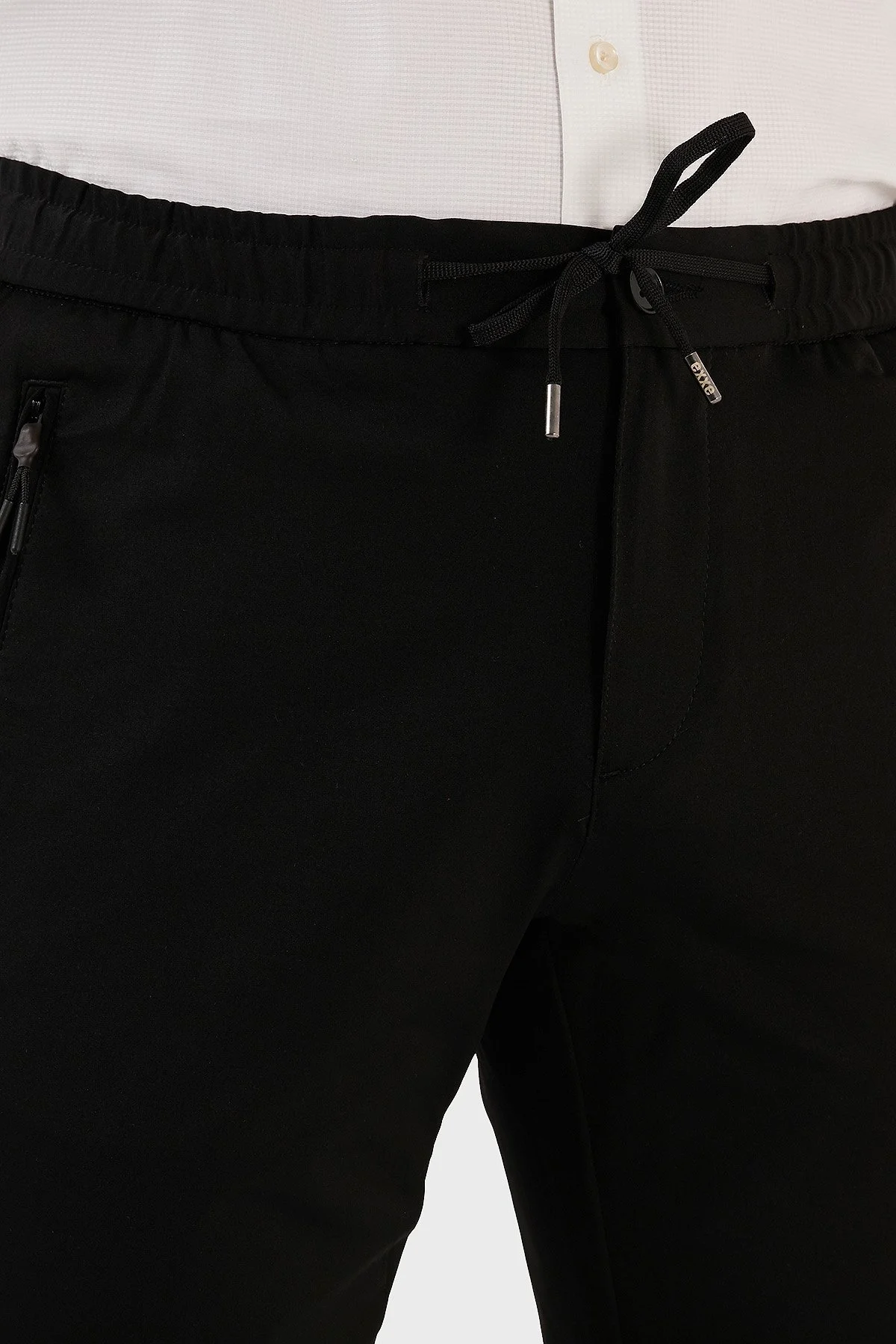 Exxe Normal Bel Slim Fit Dar Paça Erkek Pantolon 630GMP09 SİYAH - 6