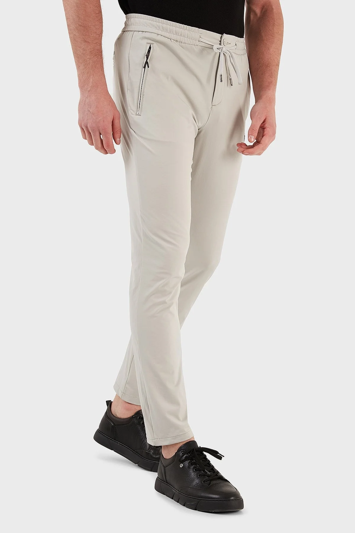 Exxe Normal Bel Slim Fit Dar Paça Erkek Pantolon 630GMP09 TAŞ - 3