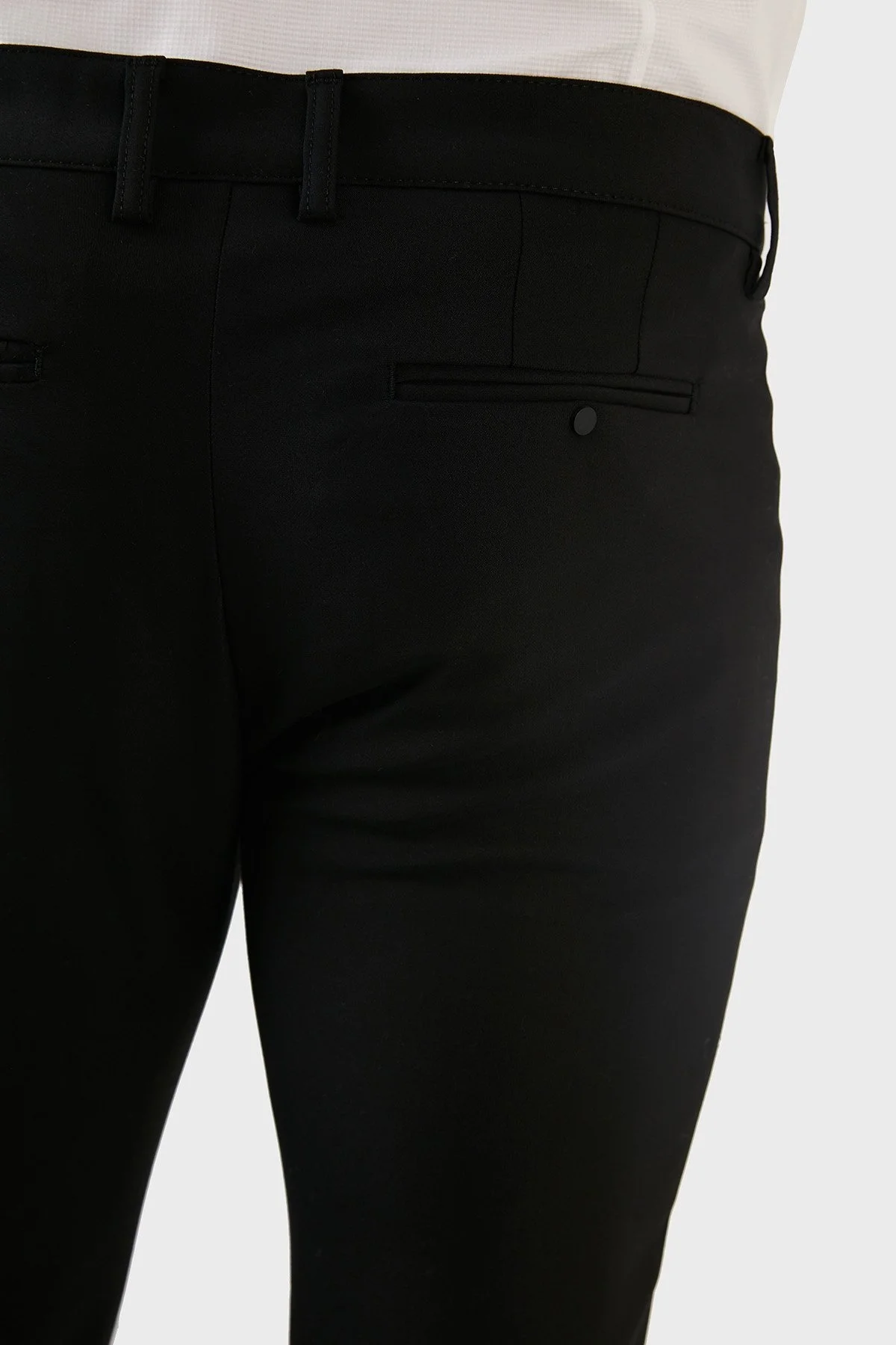 Exxe Normal Bel Slim Fit Klasik Kumaş Erkek Pantolon 630GBK04 SİYAH - 8