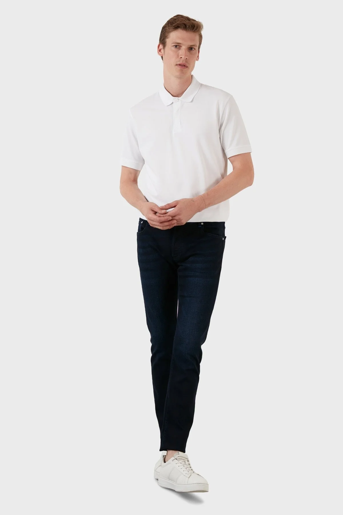 Exxe Normal Bel Slim Fit Pamuklu Jeans Erkek Kot Pantolon 629J012001 LACİVERT - 10