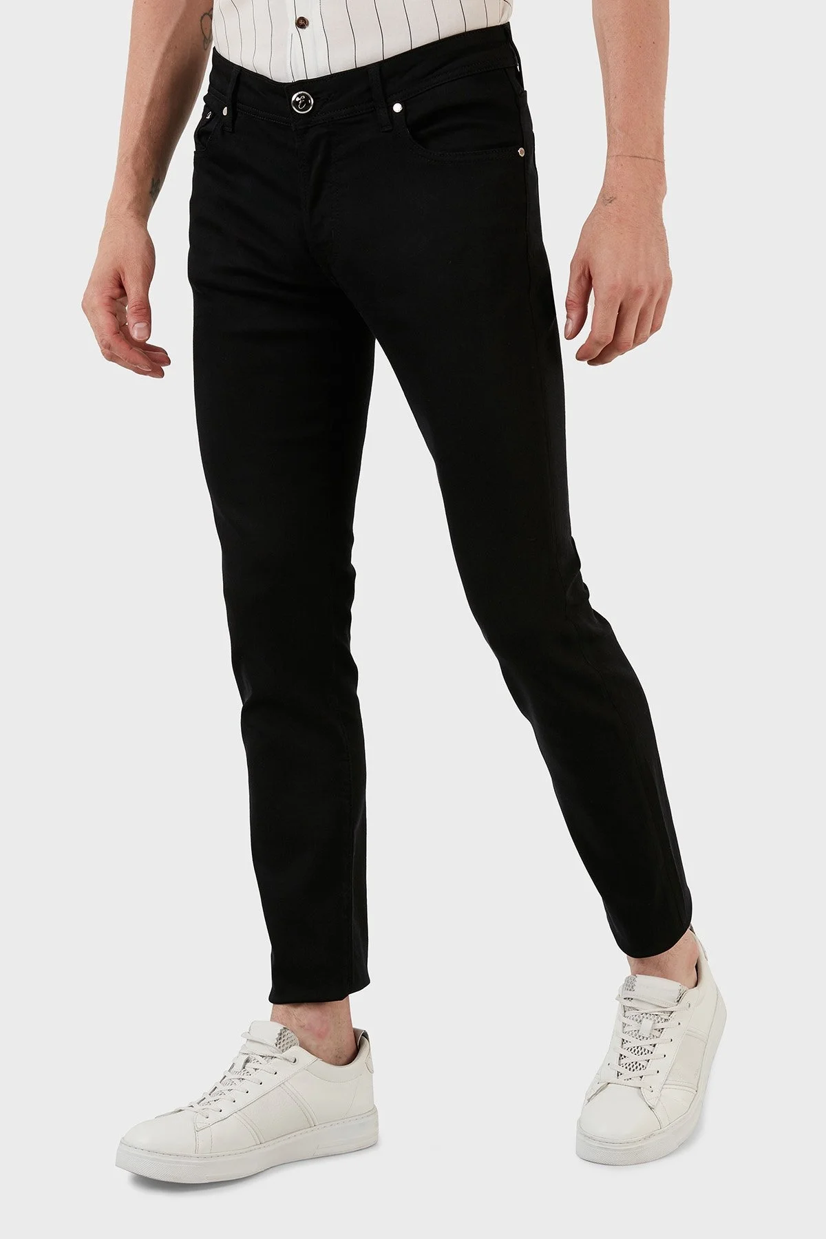Exxe Normal Bel Slim Fit Pamuklu Jeans Erkek Kot Pantolon 629J012002 SİYAH - 2